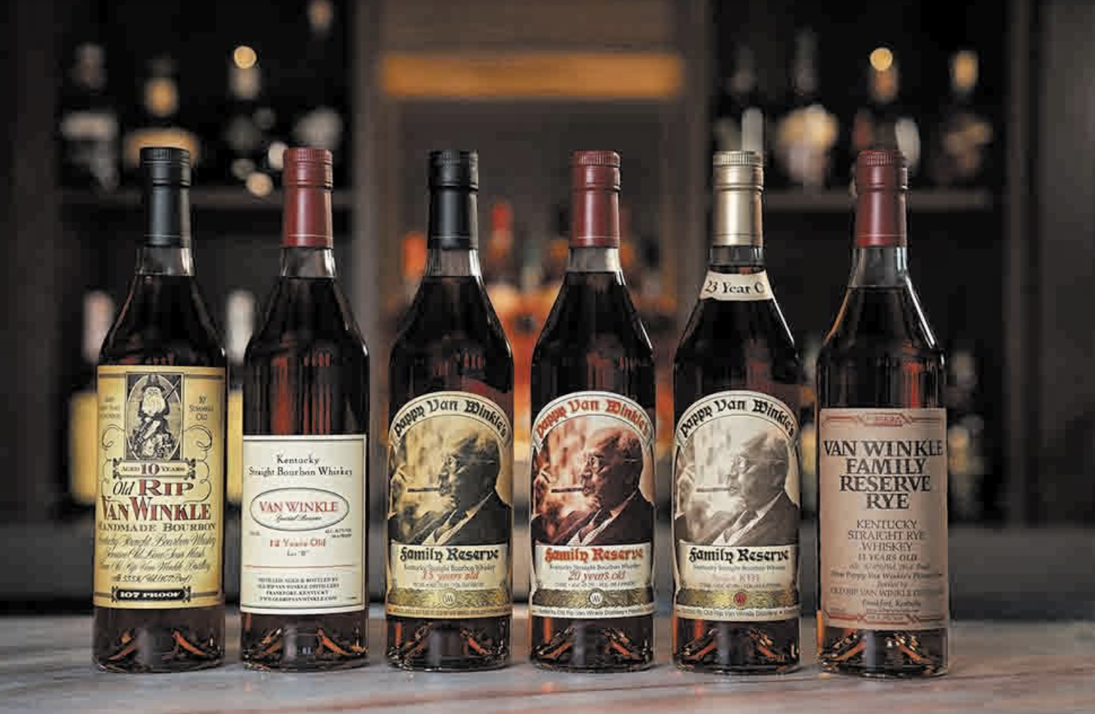 Pappy Van Winkle波本威士忌被《Fortune》雜誌中被譽為「終極膜拜逸品」。（美國威士忌全書提供）