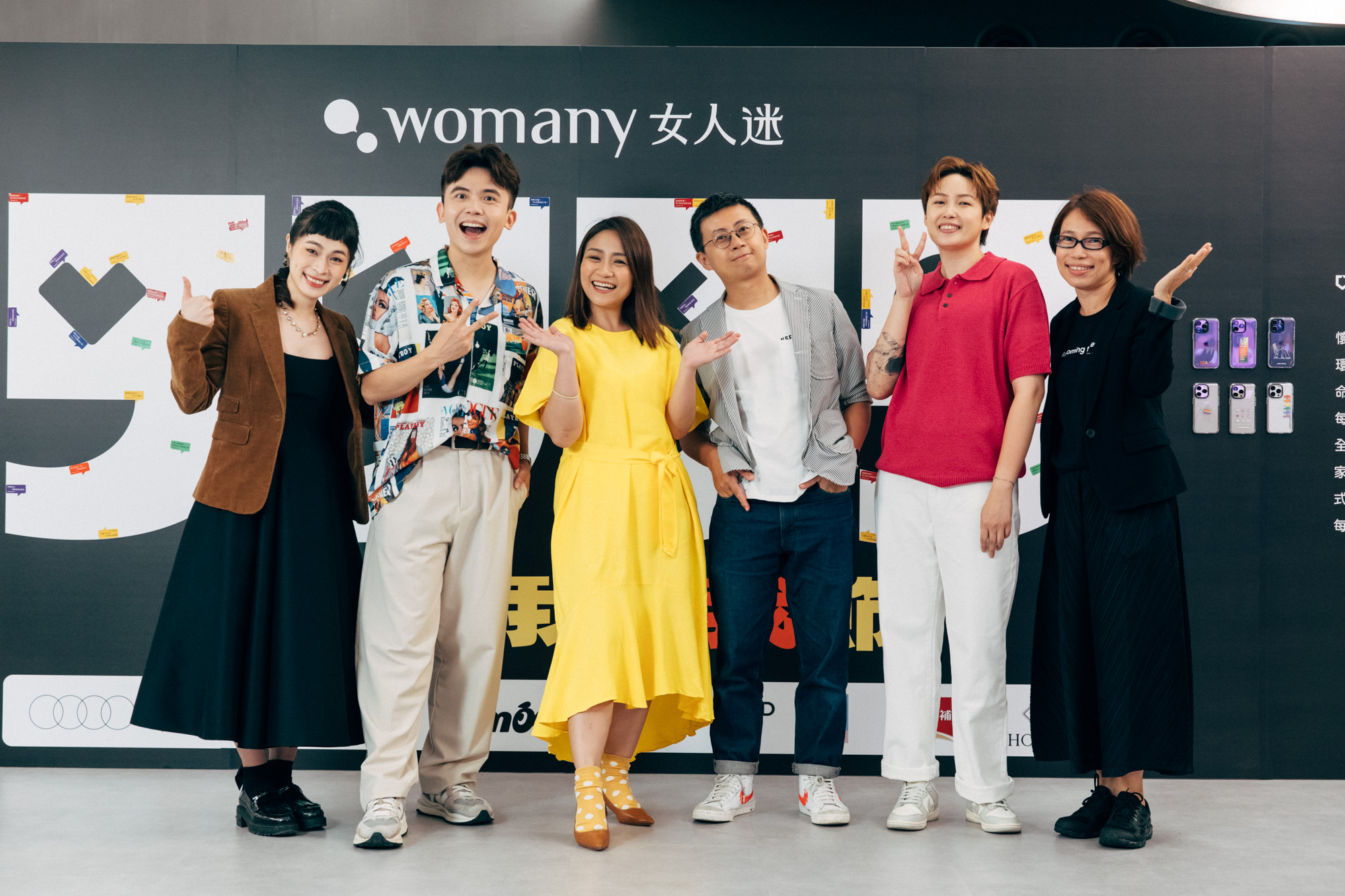 Womany女人迷執行長張瑋軒邀請黃豪平、黃小胖、呱吉、瑞恩響應全台首場性別脫口秀
