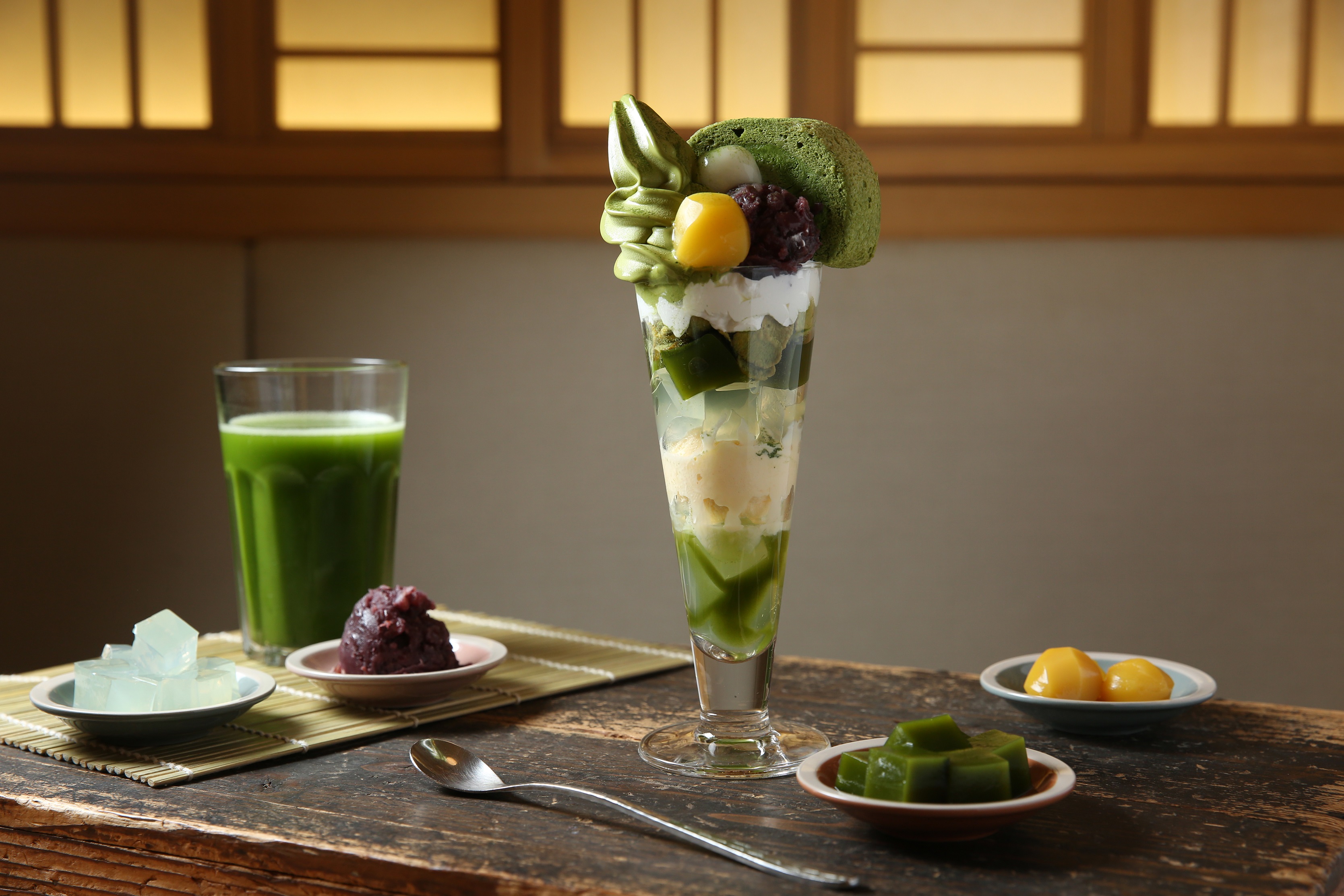 京都百年老舖「伊藤久右衛門」的招牌芭菲，台北店完美複製外也加入新意。