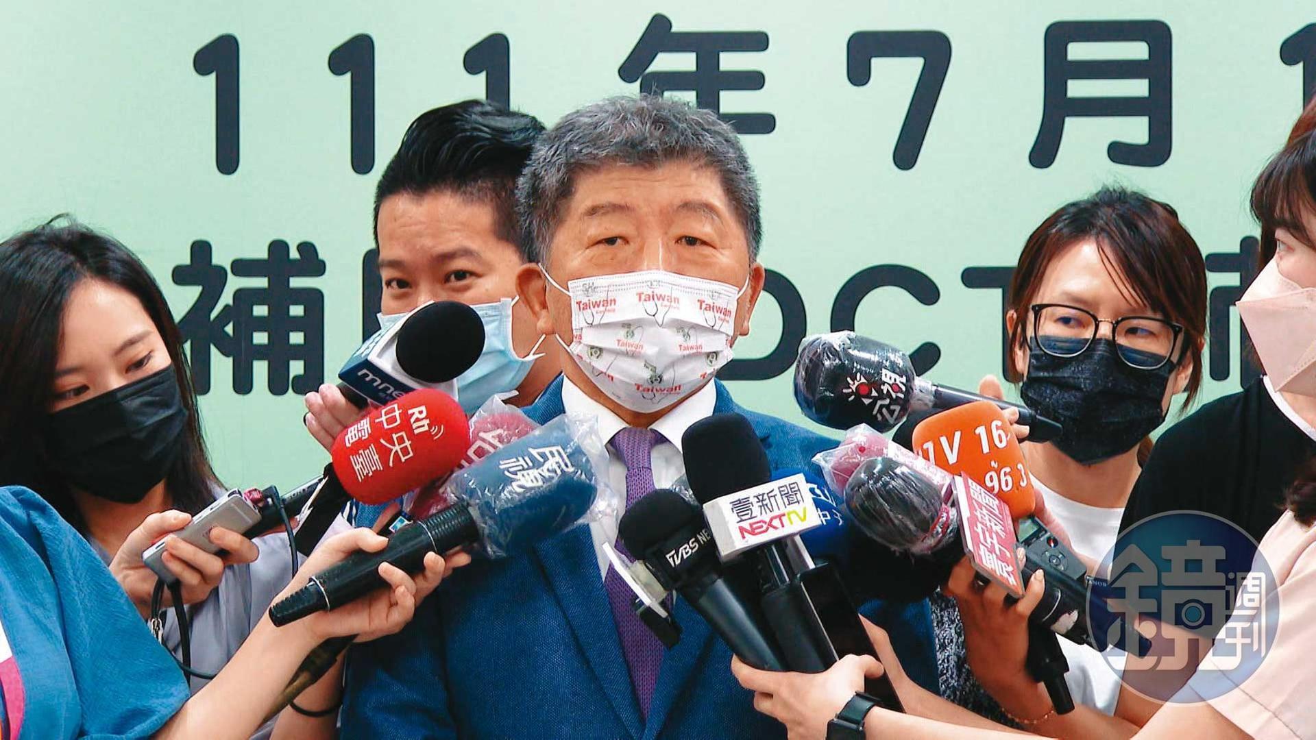 陳時中表示，自己本來就沒有說要選，也沒有萌生退意的問題。（本刊資料照）