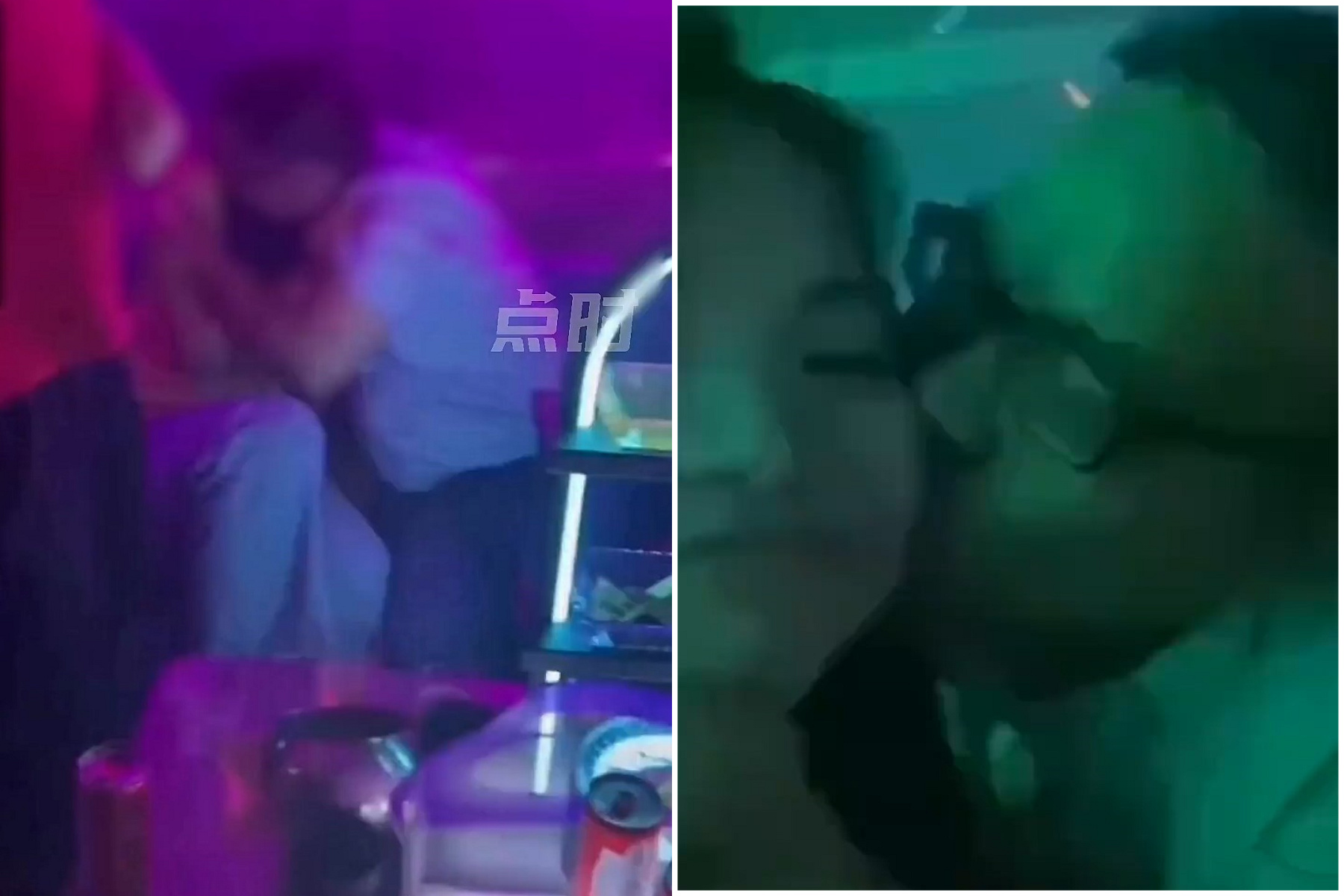 中學校長晚上性解放，淫亂影片曝光！狂摟正妹親熱癡漢笑。（翻自微博）