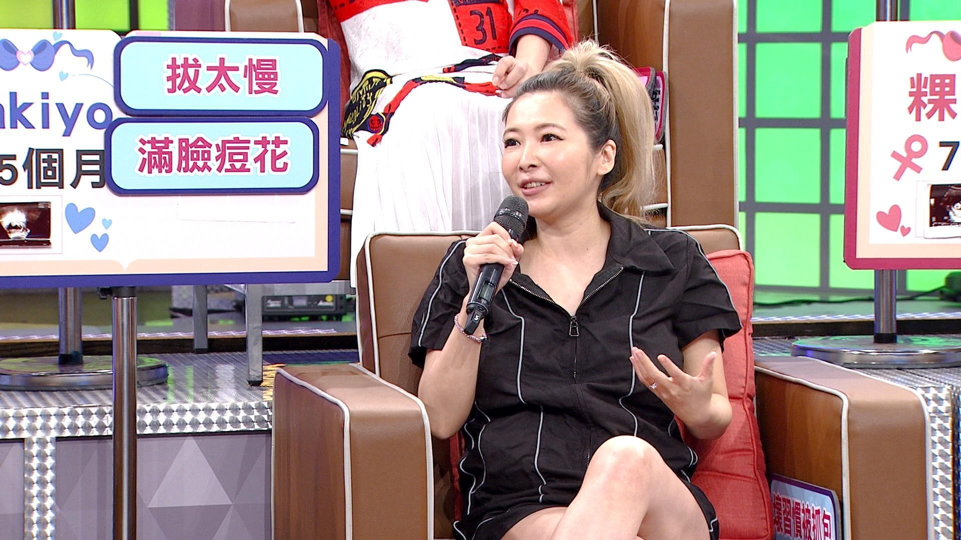 Makiyo懷孕胸部脹痛讓她相當痛苦。(三立提供)