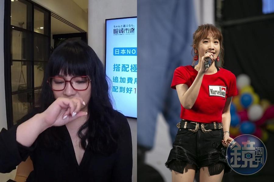 唐綺陽(左)提到表妹朱俐靜(右)癌逝,在直播中忍不住落淚。(翻攝自唐綺陽占星幫臉書、本刊資料照)