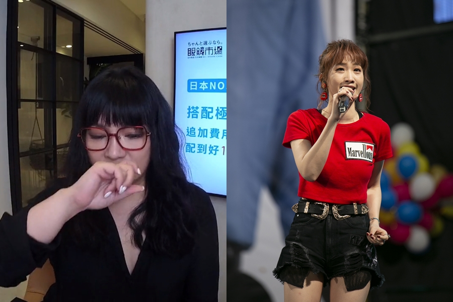 唐綺陽（左）提到表妹朱俐靜（右）癌逝，在直播中忍不住落淚。（翻攝自唐綺陽占星幫臉書、本刊資料照）