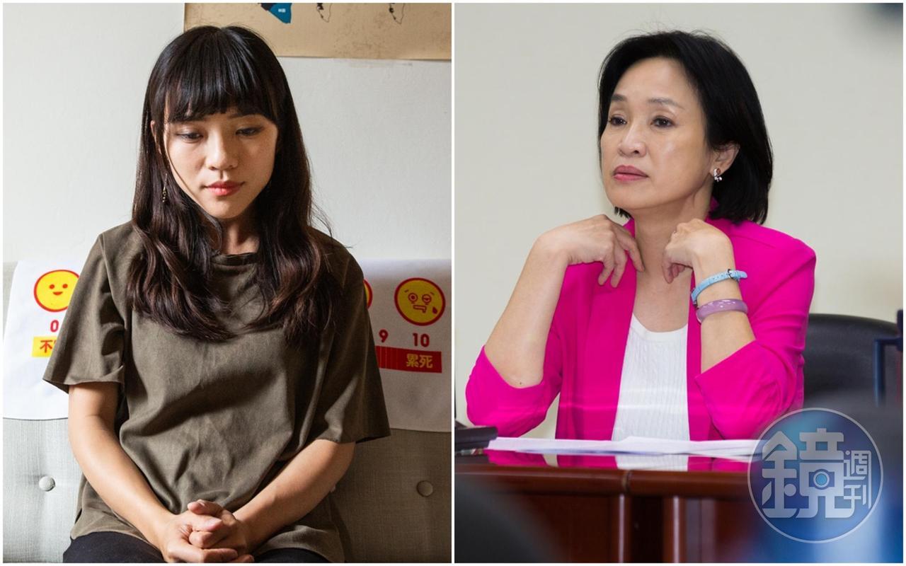 柯志恩(右)日前提出「反霸凌」為首要政見,遭市議員黃捷(左)打臉。(合成照,本刊資料照)