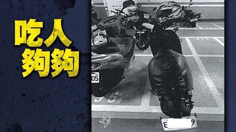 台中某社區兩戶停車格比鄰，卻因為「立中柱」問題引發糾紛。（翻攝爆料公社）