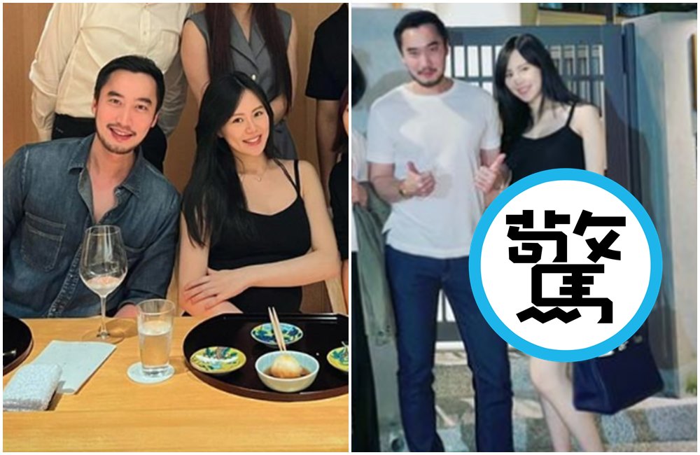 賴弘國與第三任妻子Alice去吃日本高級料理（右圖）。（翻攝賴弘國IG）