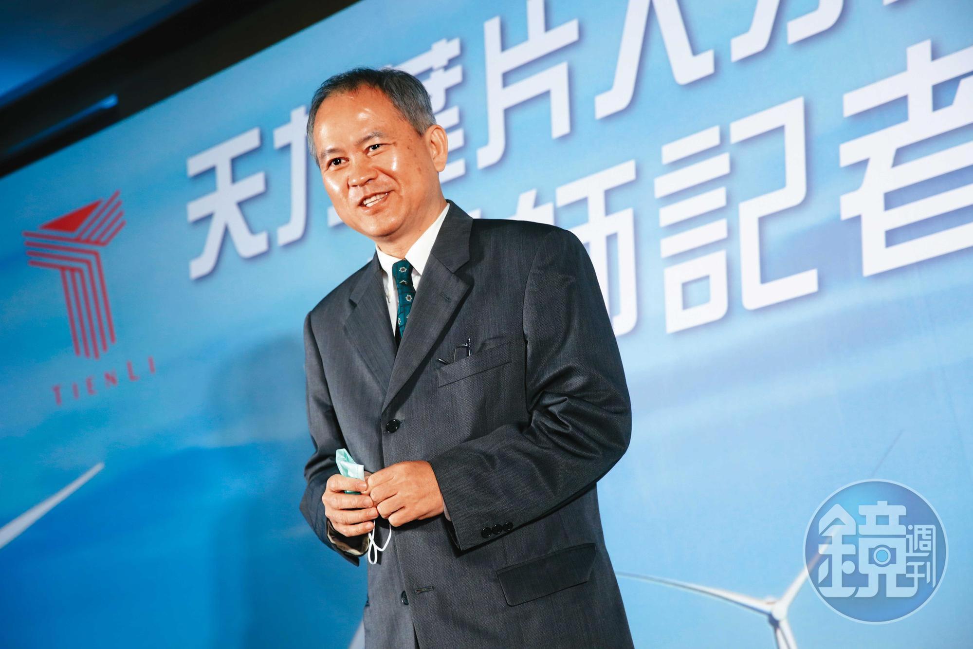 天力離岸風電科技董事長吳坤達點出，成本是否合理，將是環保葉片能否商品化的關鍵。