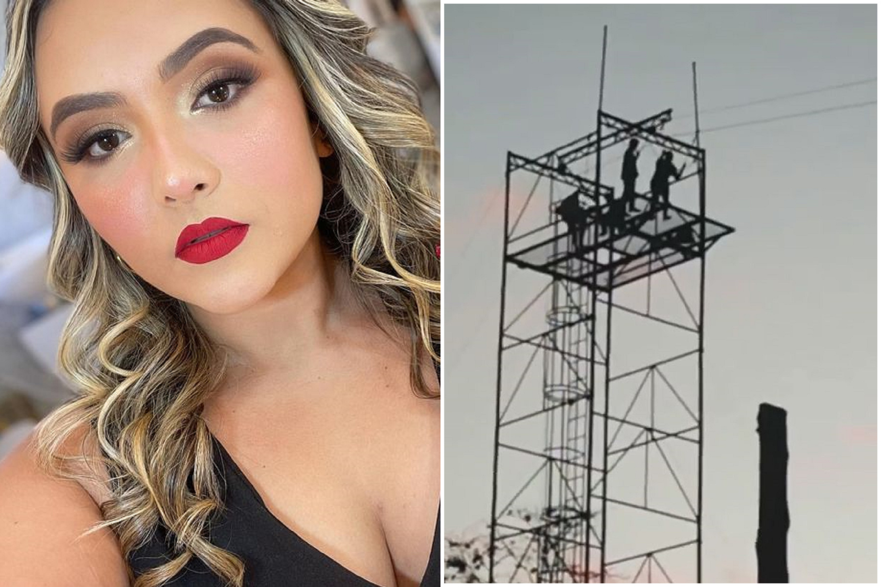 性感護理師挑戰高空遊戲，從7層樓重摔慘亡！死前最後一刻影片曝光。（翻自《每日星報》）