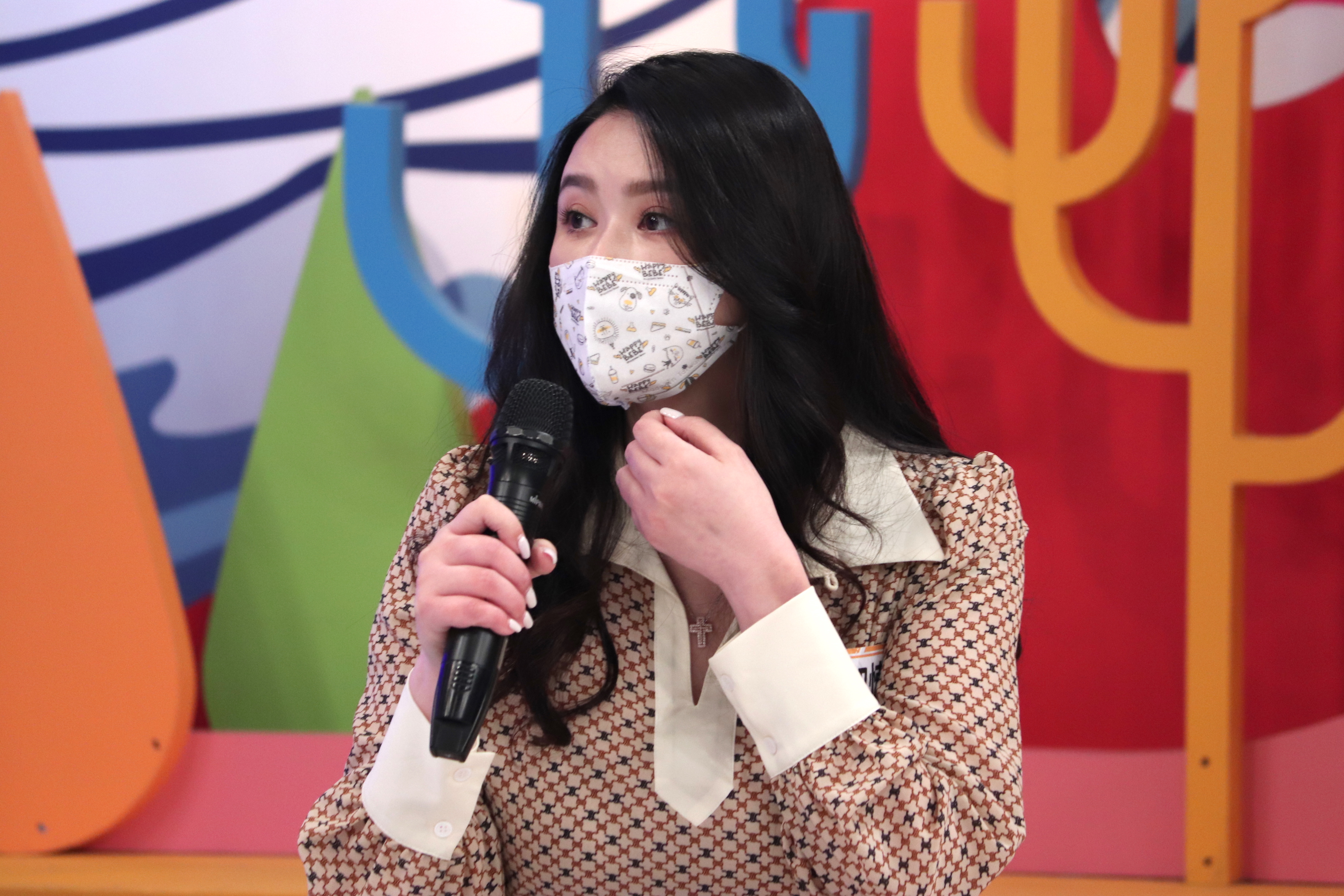 蕭淑慎上節目提到獄中生活點滴。（中天提供）