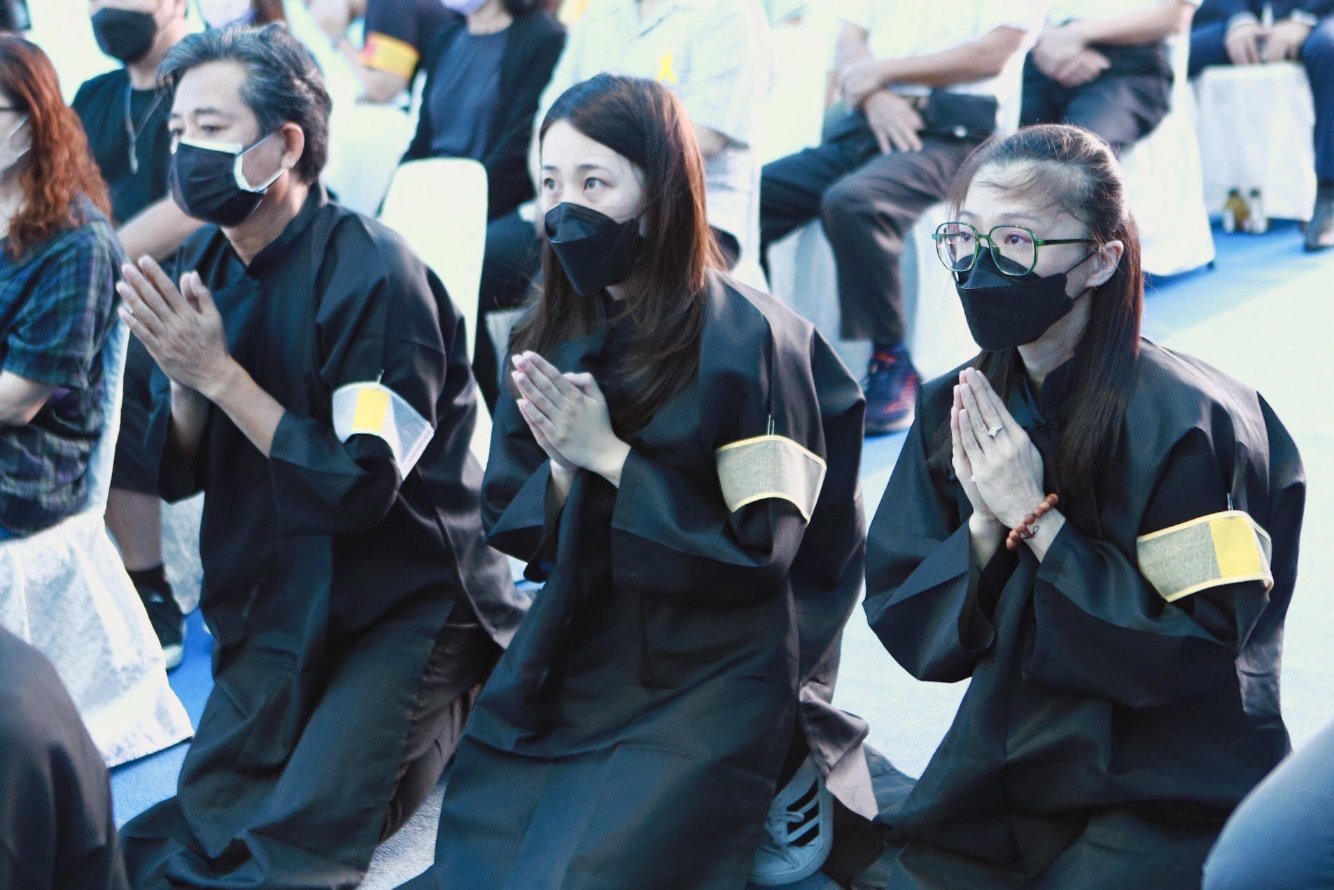 侯怡君的爸爸今天舉行追思告別會。（民視提供）