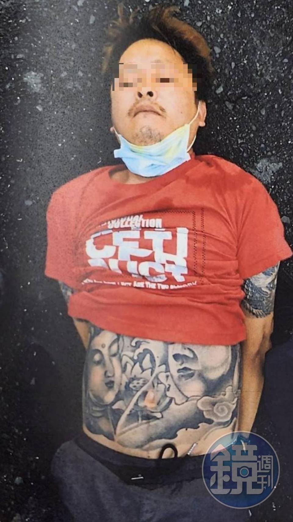 涉嫌指侵女子的李男遭警方逮捕。(讀者提供)