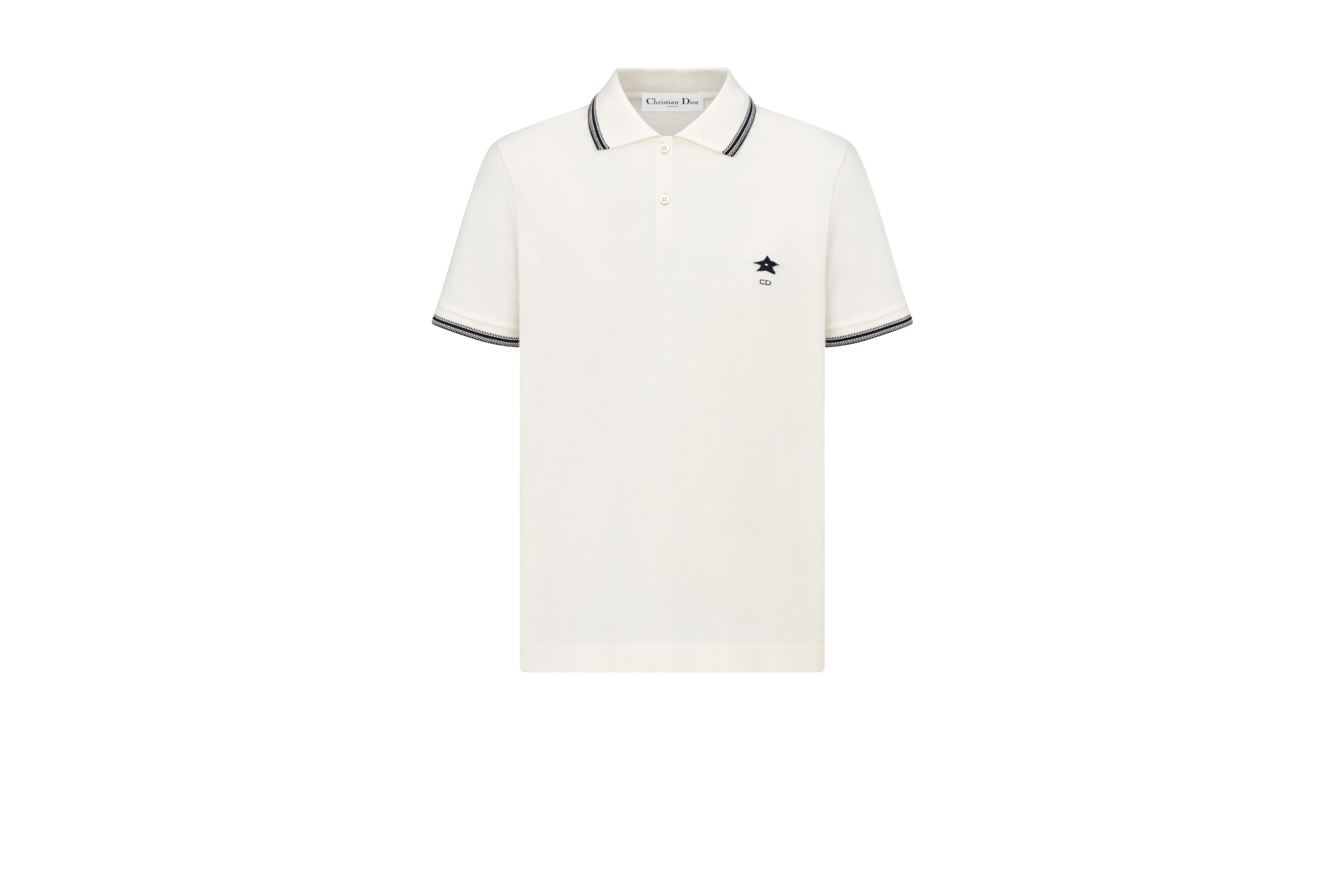 白色Dior Star Polo衫。NT$34,000(迪奧提供)