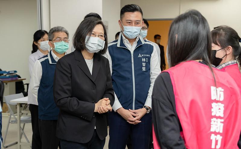 林智堅近日被國民黨陣營指控他的論文涉嫌抄襲,總統蔡英文首次對此事發聲。(總統府提供)