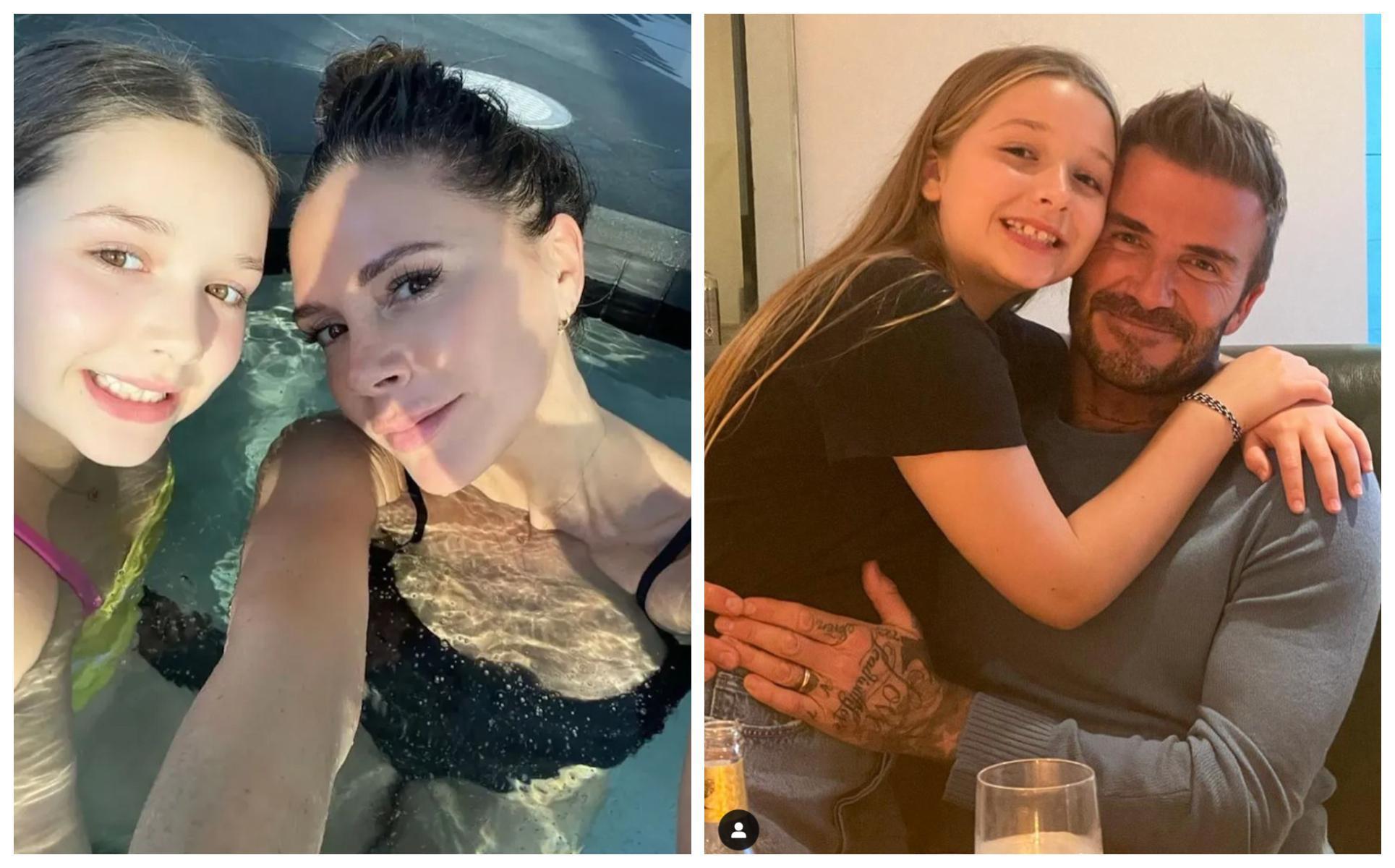 貝克漢與維多利亞的女兒哈珀已經10歲了。(翻攝Victoria Beckham IG)