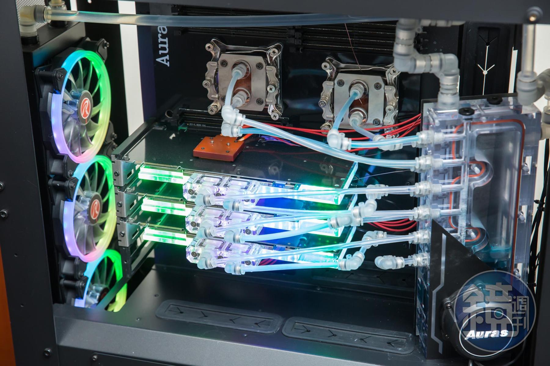 電競電腦散熱需求高，雙鴻深耕多年，研發的水冷幫浦可以更有效率地達成散熱需求。
