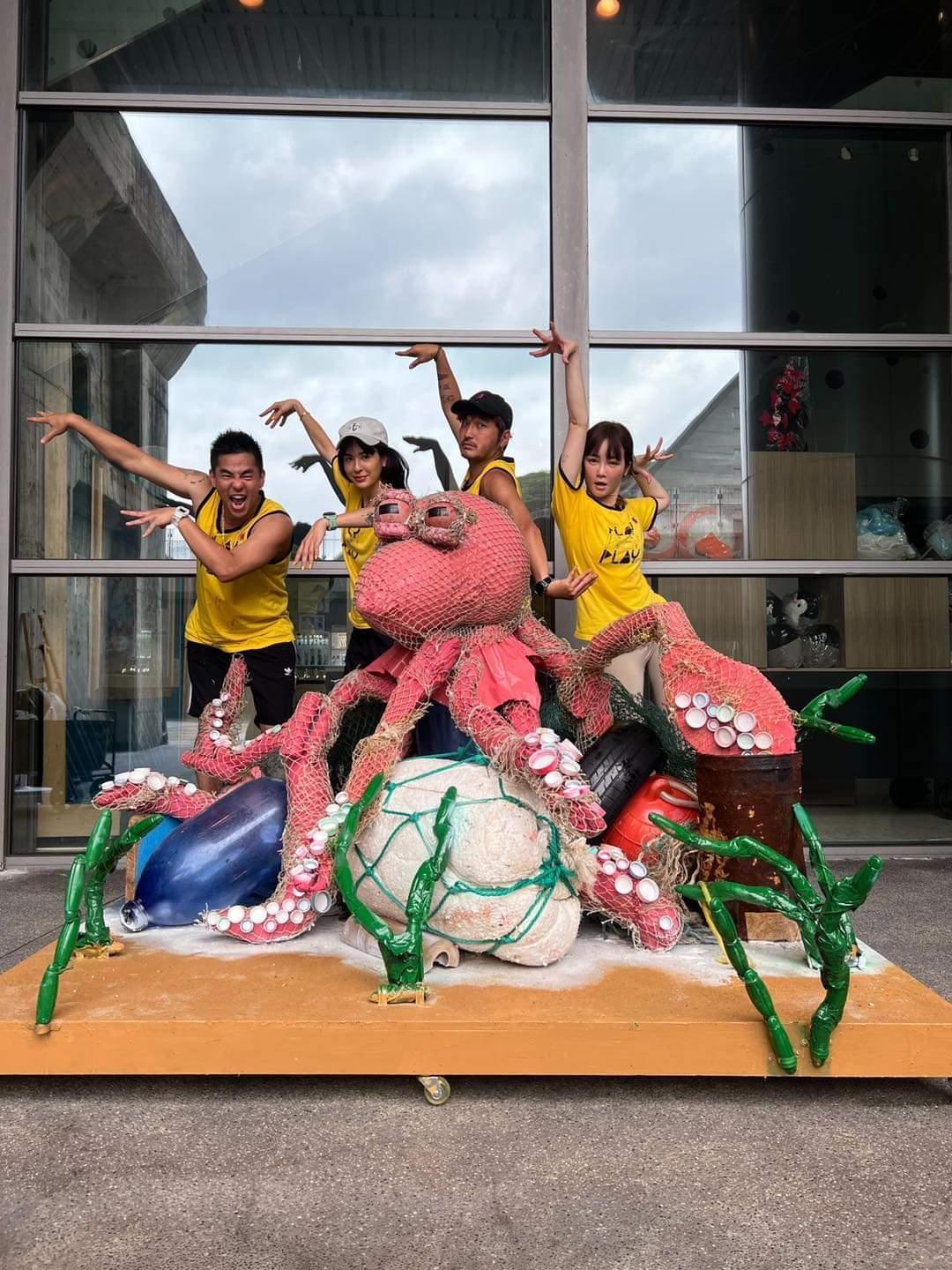 職籃啦啦隊女神梓梓董梓甯代班,平常因為跳啦啦隊,早就練就了一身好體力,體力上追趕跑跳的關卡完全難不倒她。(三立提供)