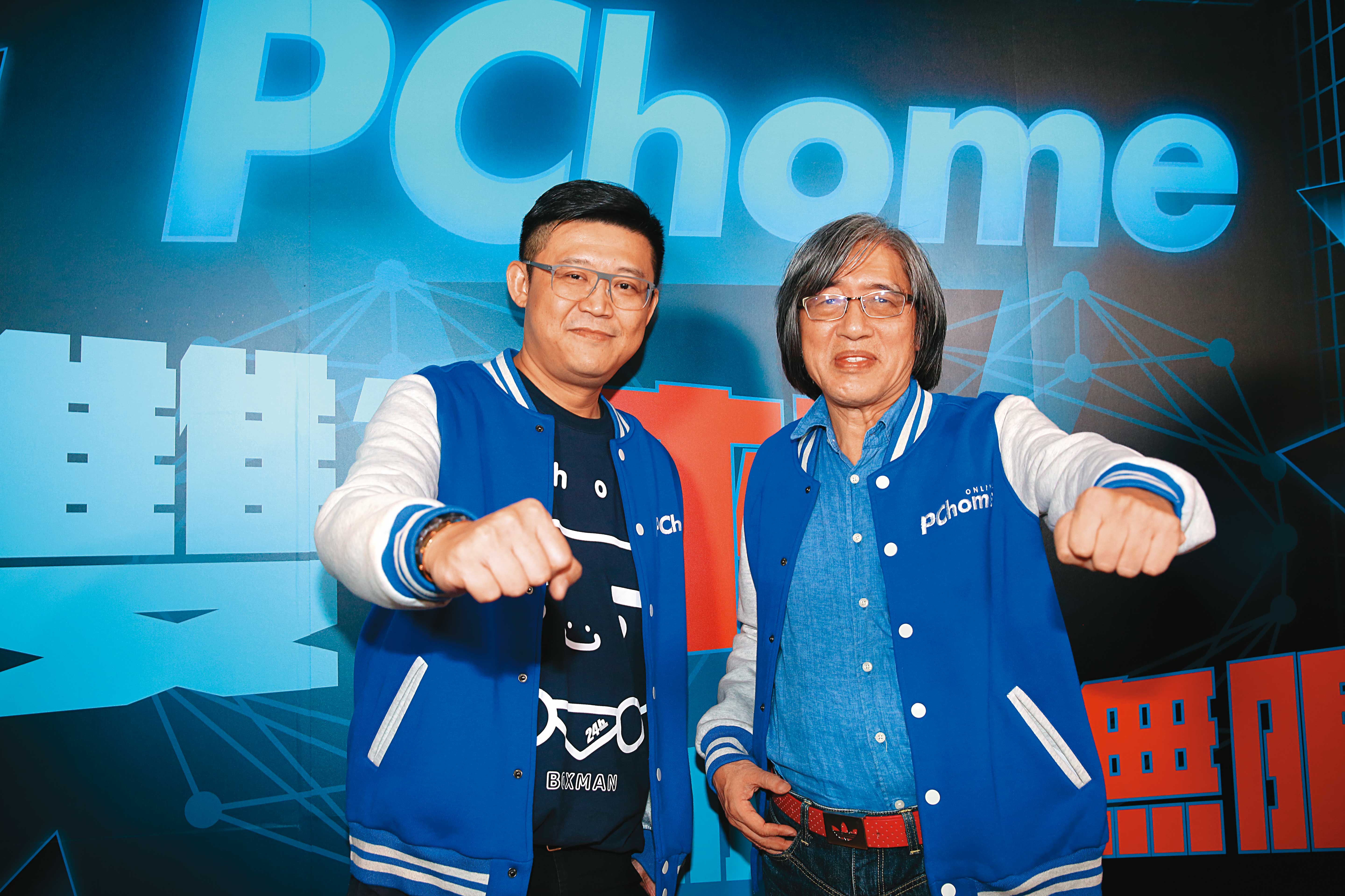 詹宏志（右）昔日重用蔡凱文（左），2人聯手迎戰蝦皮補貼戰和momo物流戰。