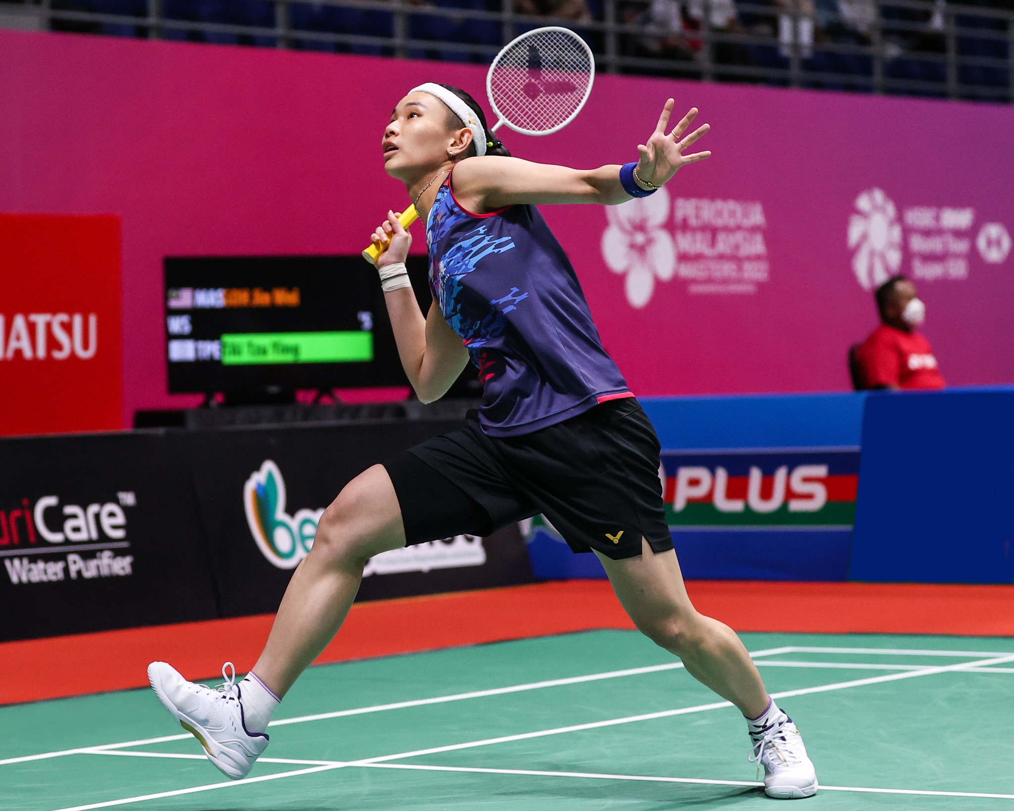 戴資穎鏖戰54分鐘擊敗辛度，挺進大馬大師賽4強。（翻攝自戴資穎臉書）