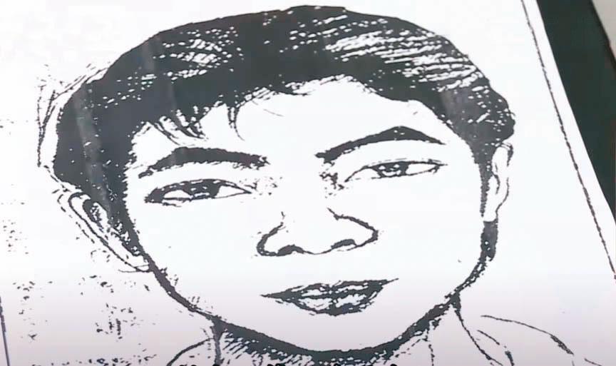 警方根據被害人描述,請專家畫下士林之狼的樣貌,並印製成查緝專刊。(東森新聞提供)