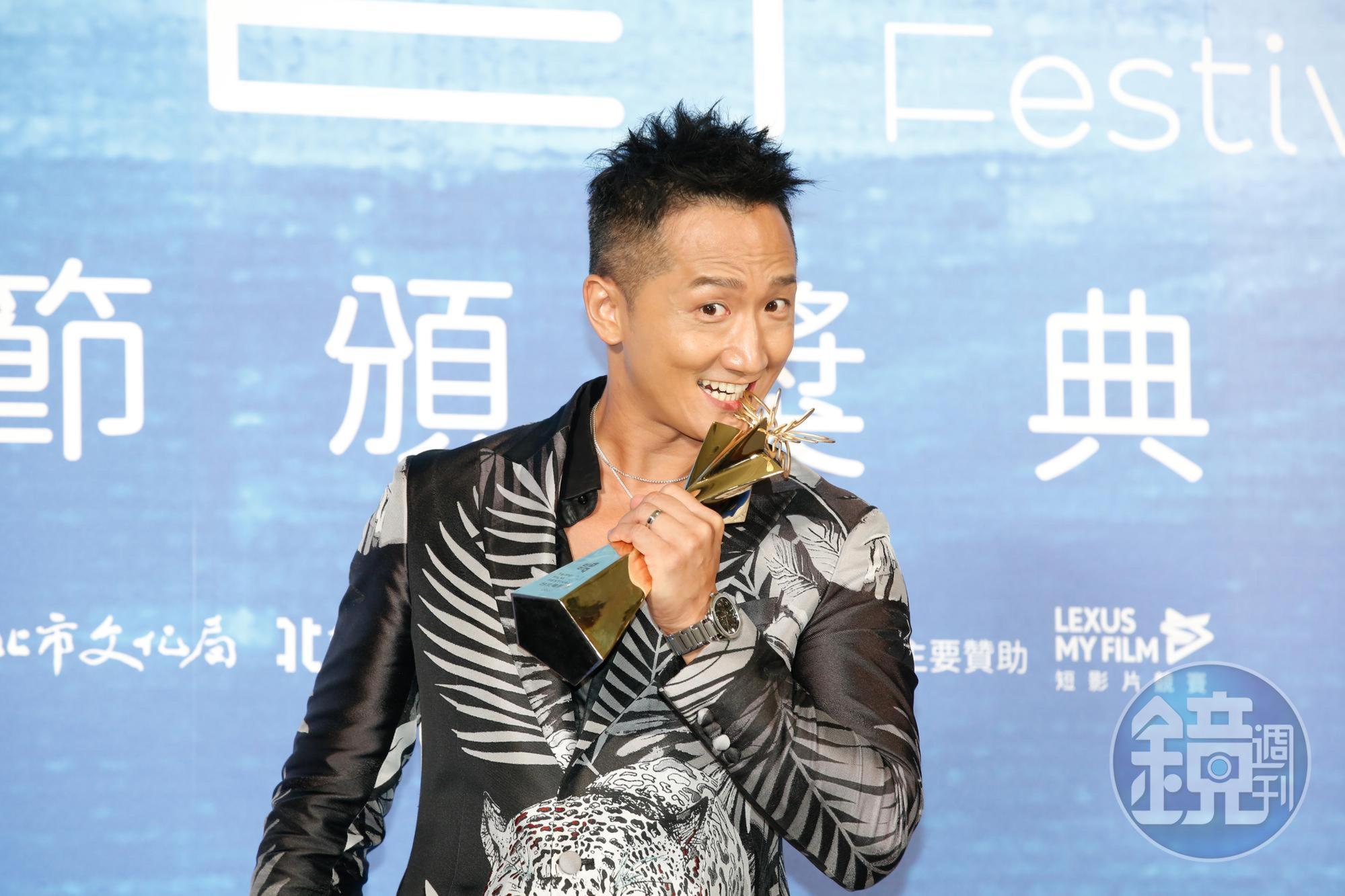 苦熬多年高英軒終於喜獲台北電影獎最佳男配角。