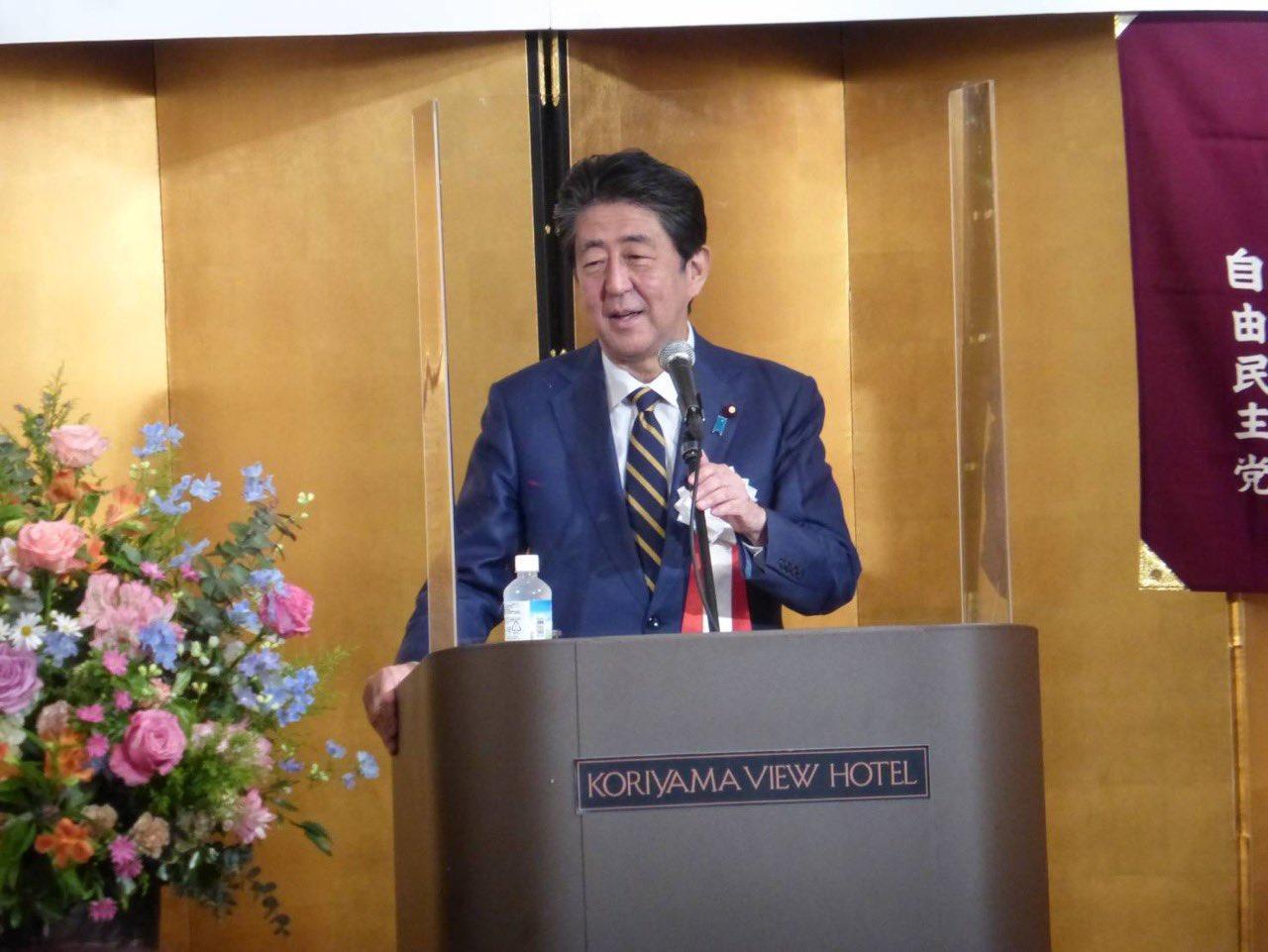 日本前首相安倍晉三8日於奈良街頭演講時遭槍擊身亡。（翻攝推特）