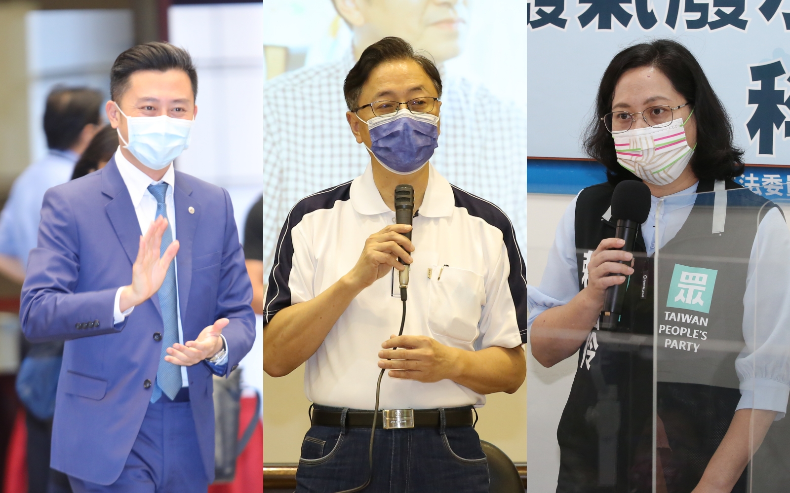桃園也呈現三腳督的局面,分別由民進黨林智堅(左起)、國民黨張善政、民眾黨賴香伶等人一同爭取市長大位。(本刊資料照)
