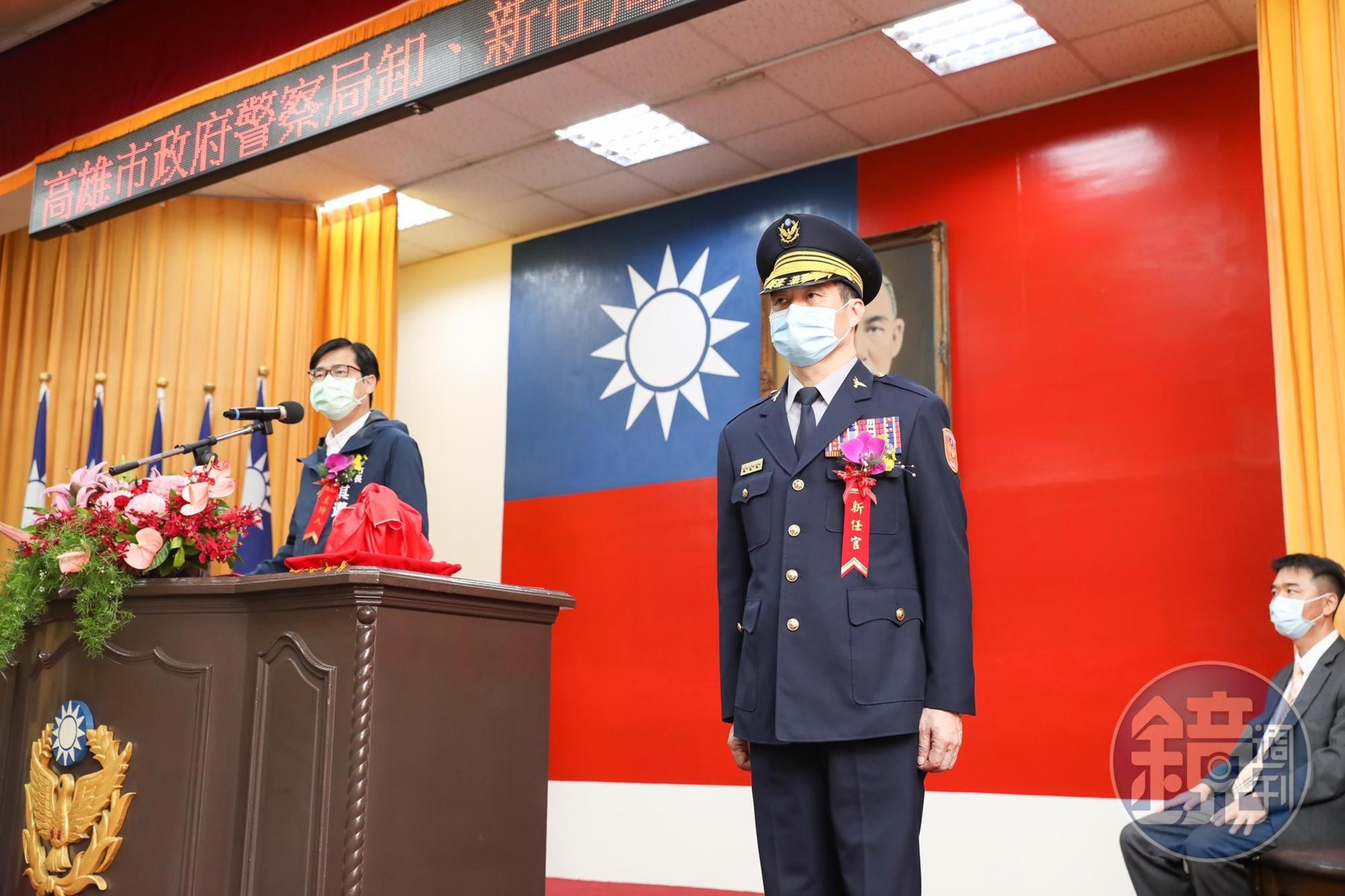 新任警察局長林炎田曾任高雄市刑大大隊長,對高雄治安狀況相當熟悉。