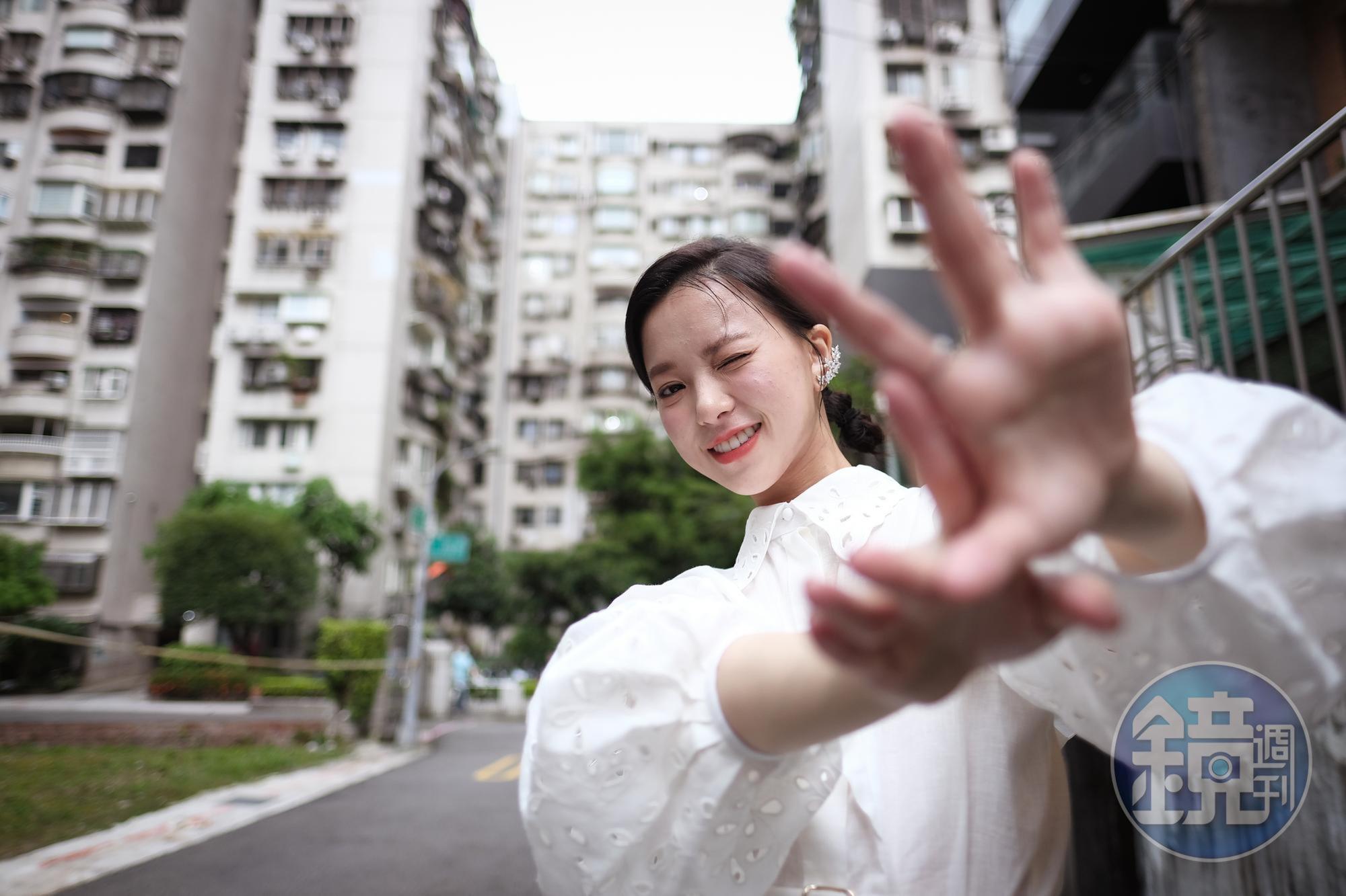 項婕如是家中長女,所以從小就喜歡照顧年紀小的人。