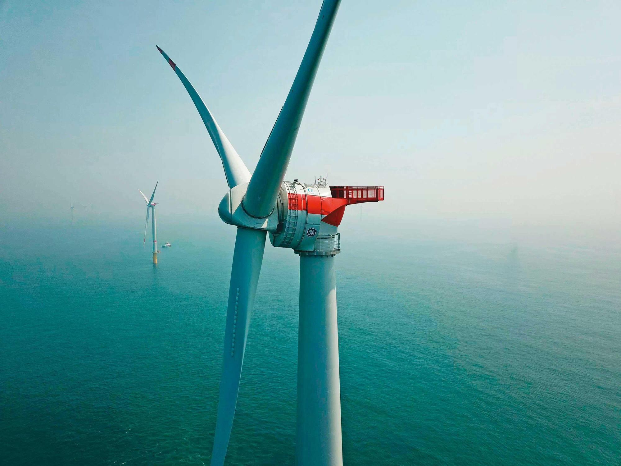 風力發電帶動全球能源轉型，但退役葉片回收問題，儼然已成為產業新一輪大考驗，因而潛藏商機。（翻攝自GE官網）