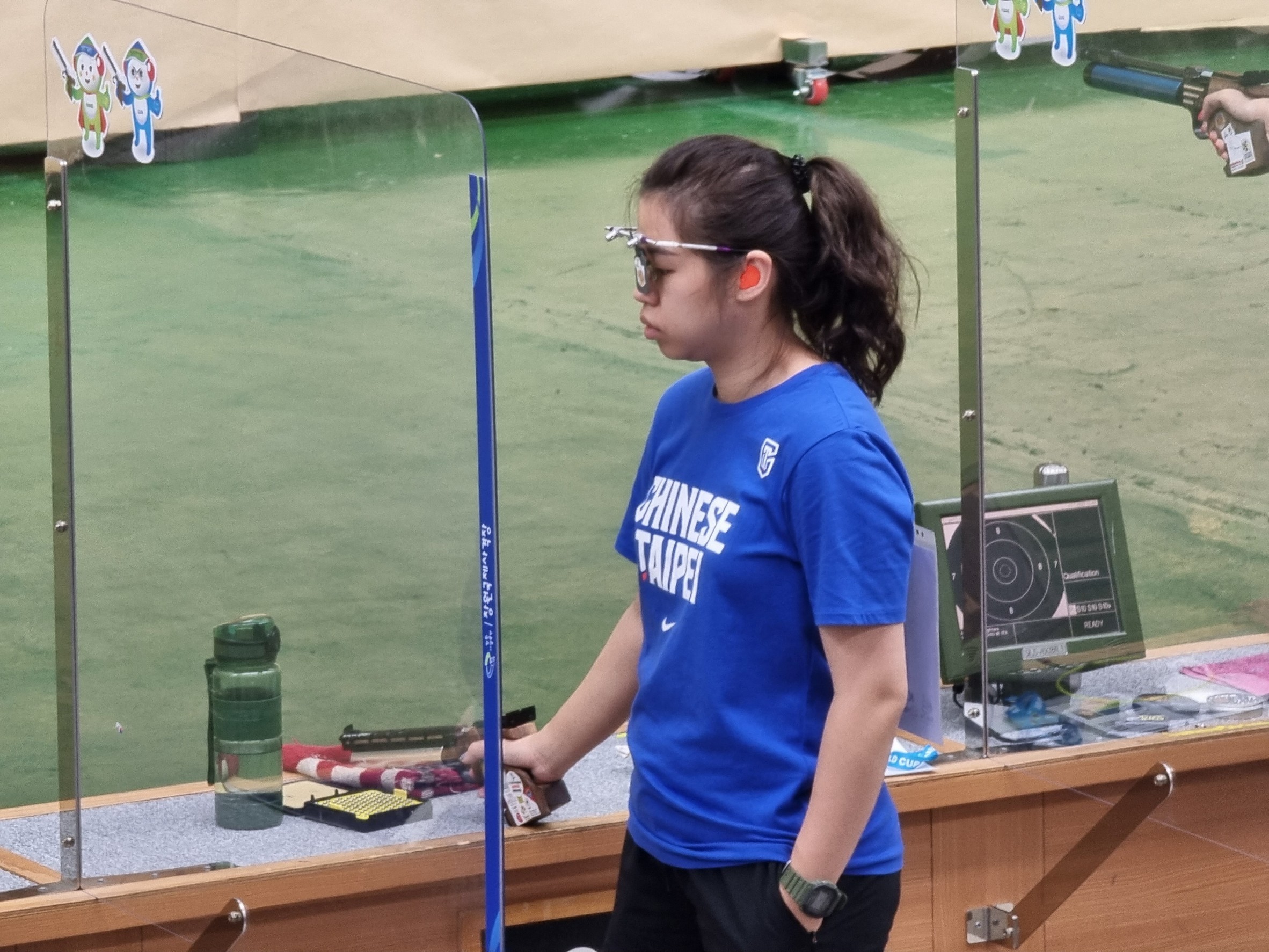 余艾玟在預賽中就繳出亮眼成績，也打破自己曾創下的全國記錄582分。（中華奧會提供）