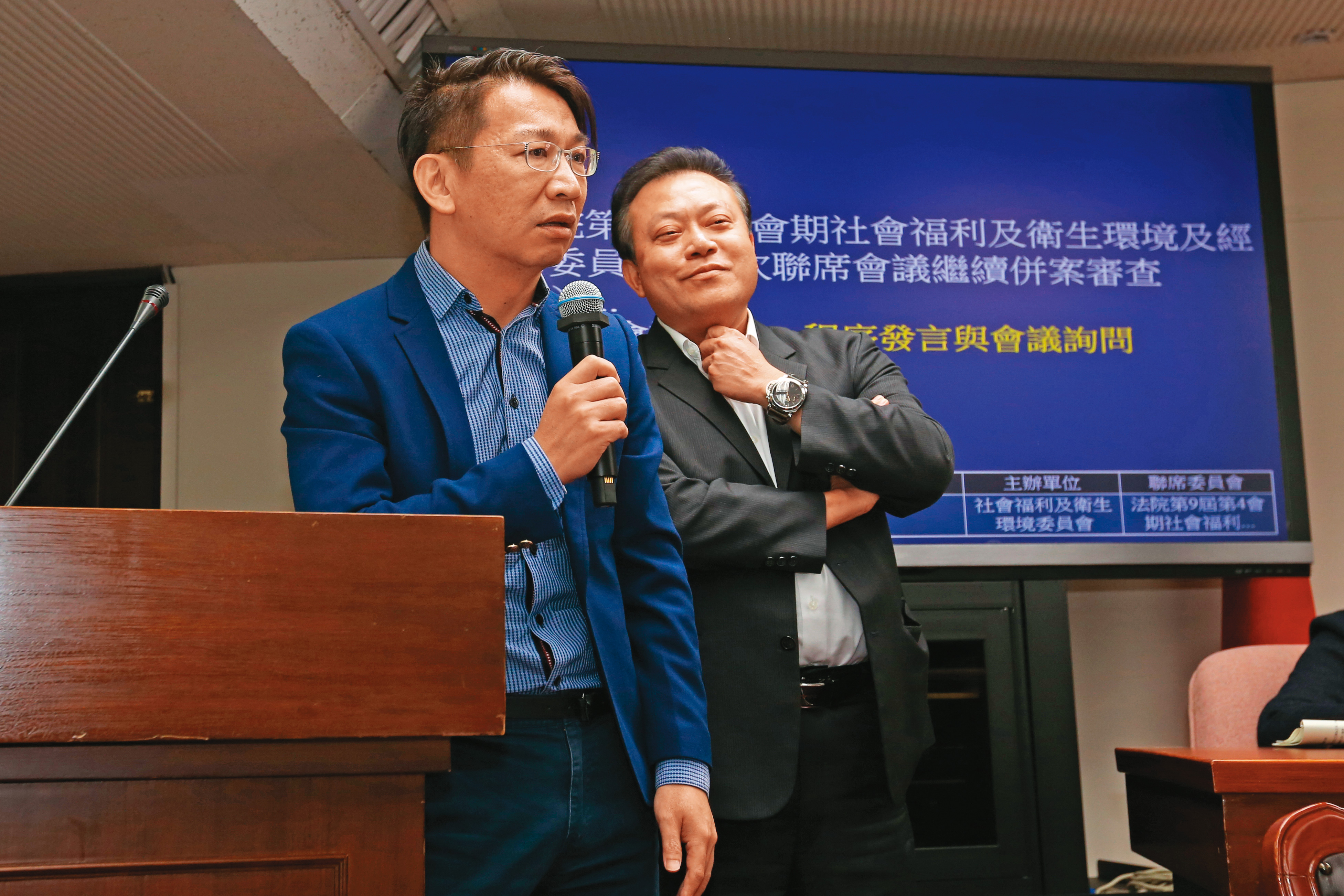 徐永明（左）與蘇震清（右）因SOGO收賄案均遭判刑，2人發聲明否認犯罪，強調上訴到底。