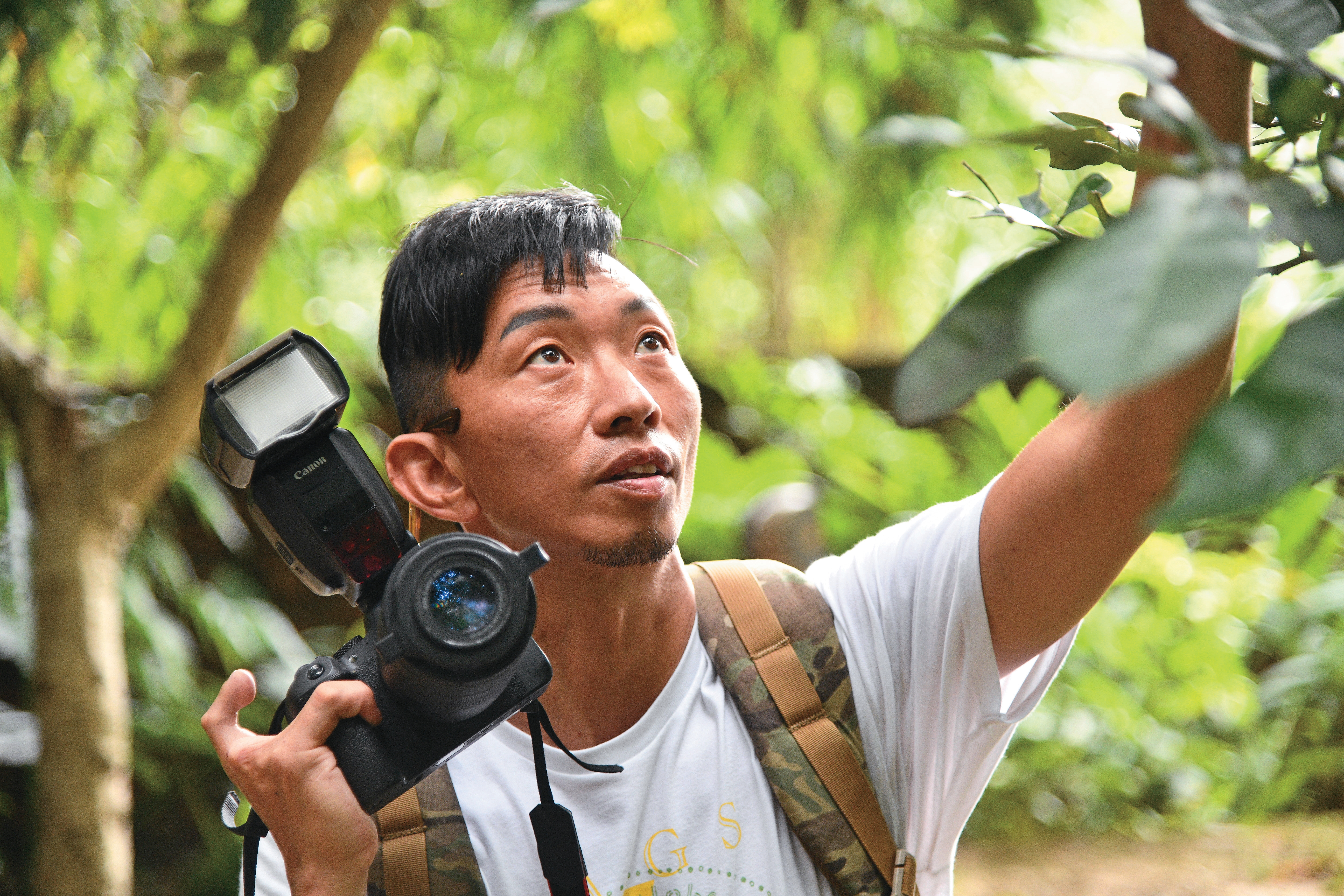 黃仕傑積極投入桃園生態紀錄和觀察，用細膩微觀的視野走讀桃園。