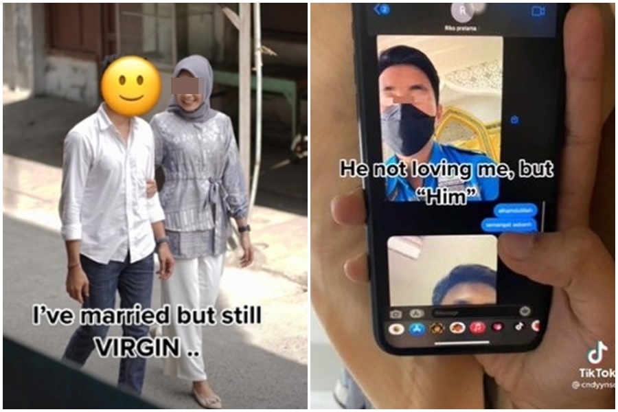 印尼上演真實《誰先愛上他的》，老公在婚後劈腿同性情人，讓人妻相當崩潰。（翻攝自Tiktok）