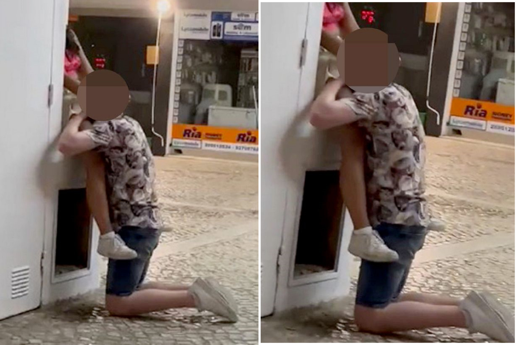 正妹露美腿公然性愛，男生18禁「埋頭苦幹」！路人興奮瘋拍。（翻自推特）