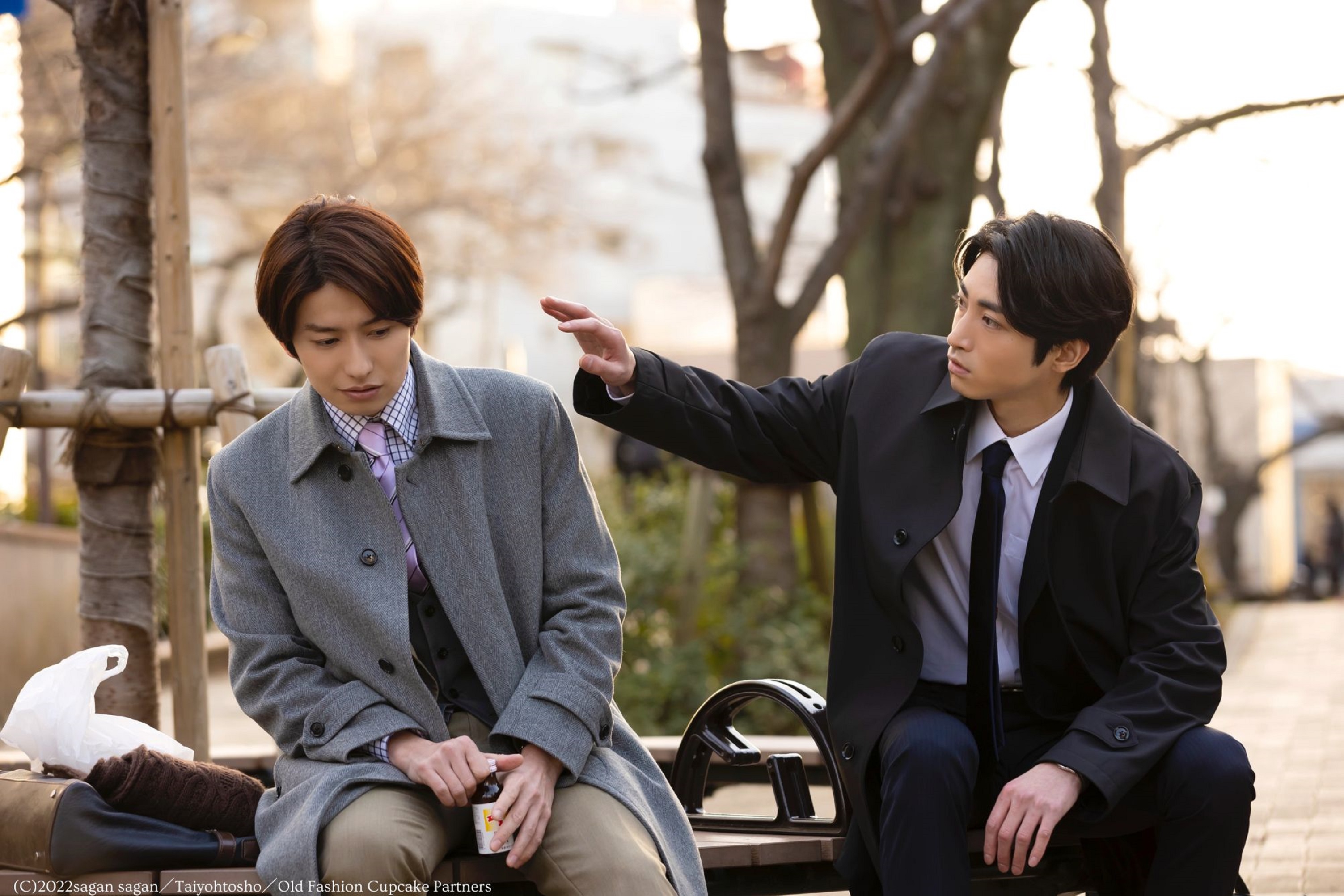 武田航平（左）及木村達成主演的BL劇《經典杯子蛋糕》播出後深獲觀眾喜愛，在台灣也受到極高矚目。（CATCHPLAY+提供）