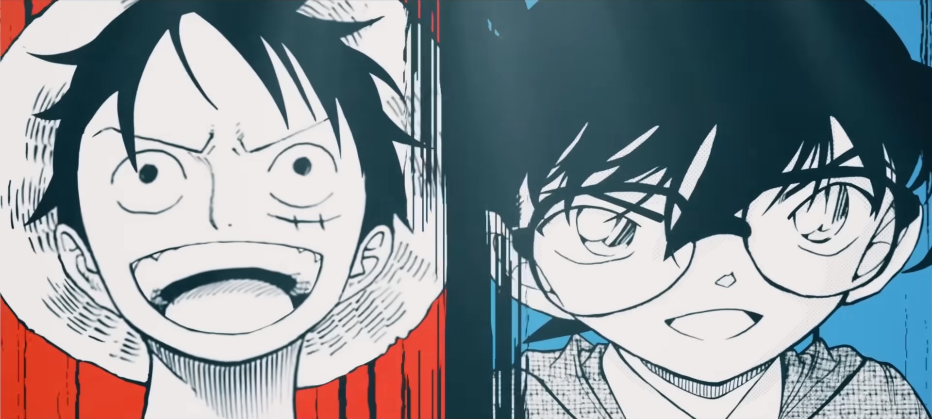 《名偵探柯南》青山剛昌與《航海王》尾田榮一郎進行夢幻對談。（翻攝自週刊少年サンデーTV）