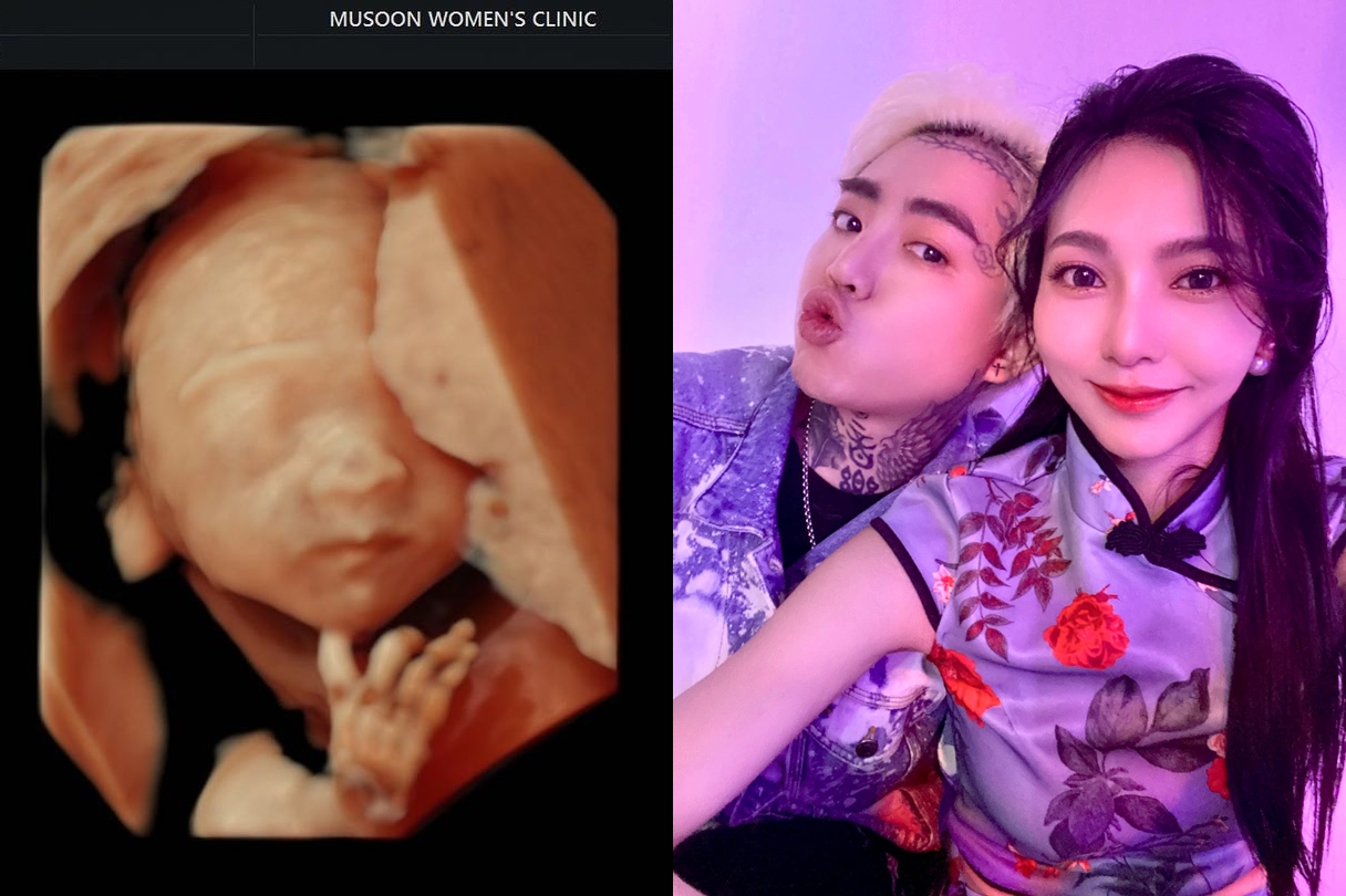 謝和弦公布小孩性別。（翻攝陳緗妮IG、謝和弦臉書）