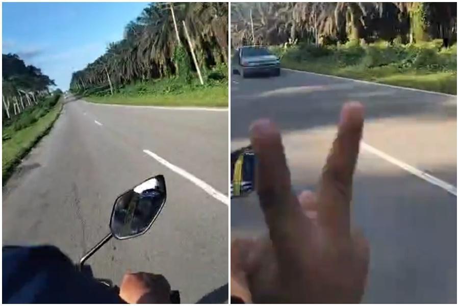 馬來西亞一名女子與家人開心騎車，沒想到遇到死亡車禍，全程被直播錄下。（翻攝自Rina Angko臉書）