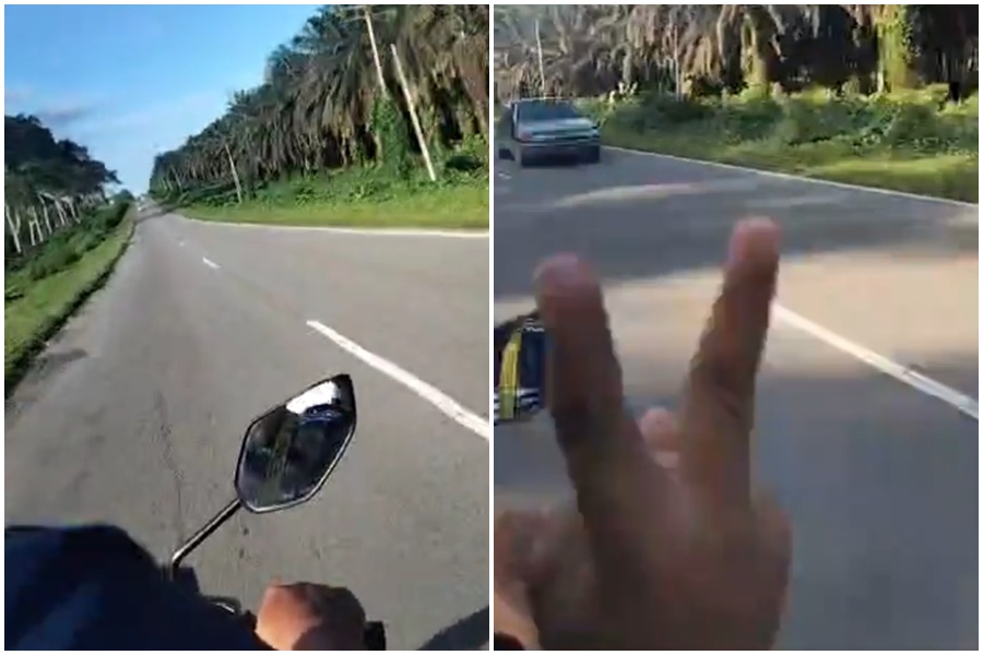 馬來西亞一名女子與家人開心騎車，沒想到遇到死亡車禍，全程被直播錄下。（翻攝自Rina Angko臉書）