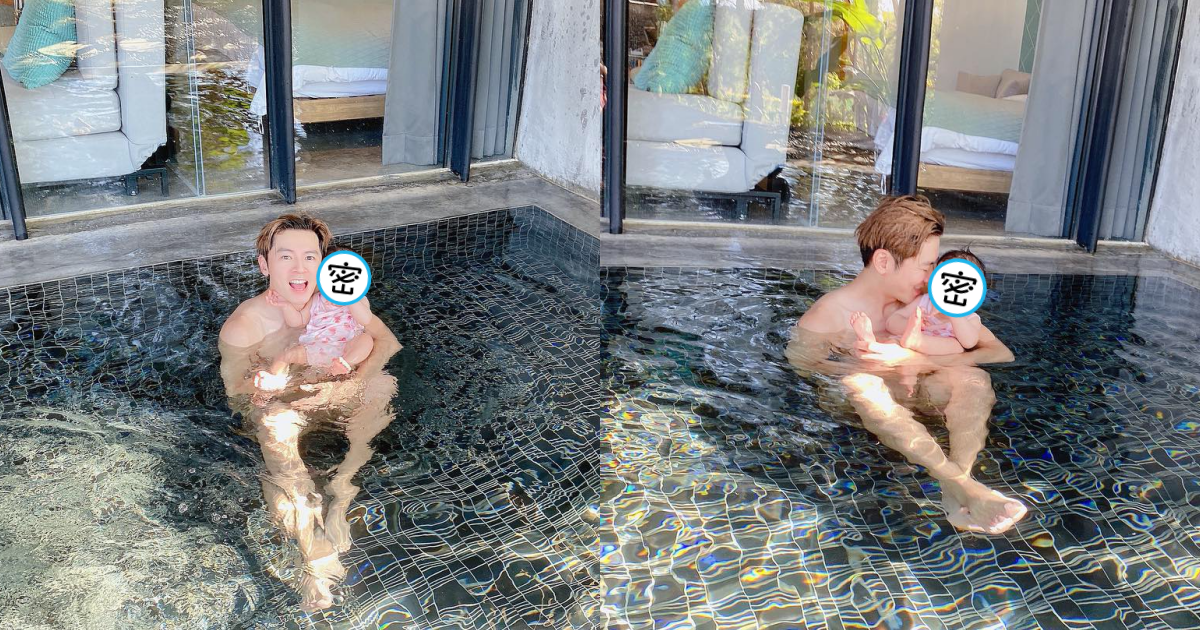 李國毅首度公開女兒的正臉，不少人表示像爸爸。（翻攝自李國毅臉書）