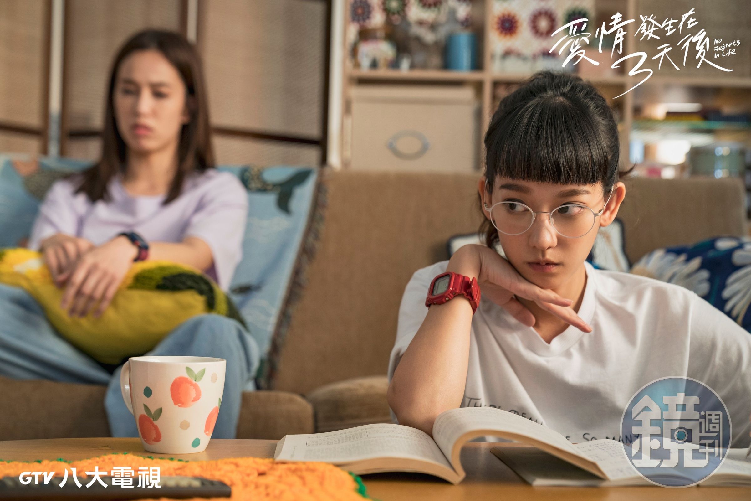 孟耿如今為新戲《愛情發生在三天後》線上受訪宣傳。（八大提供）