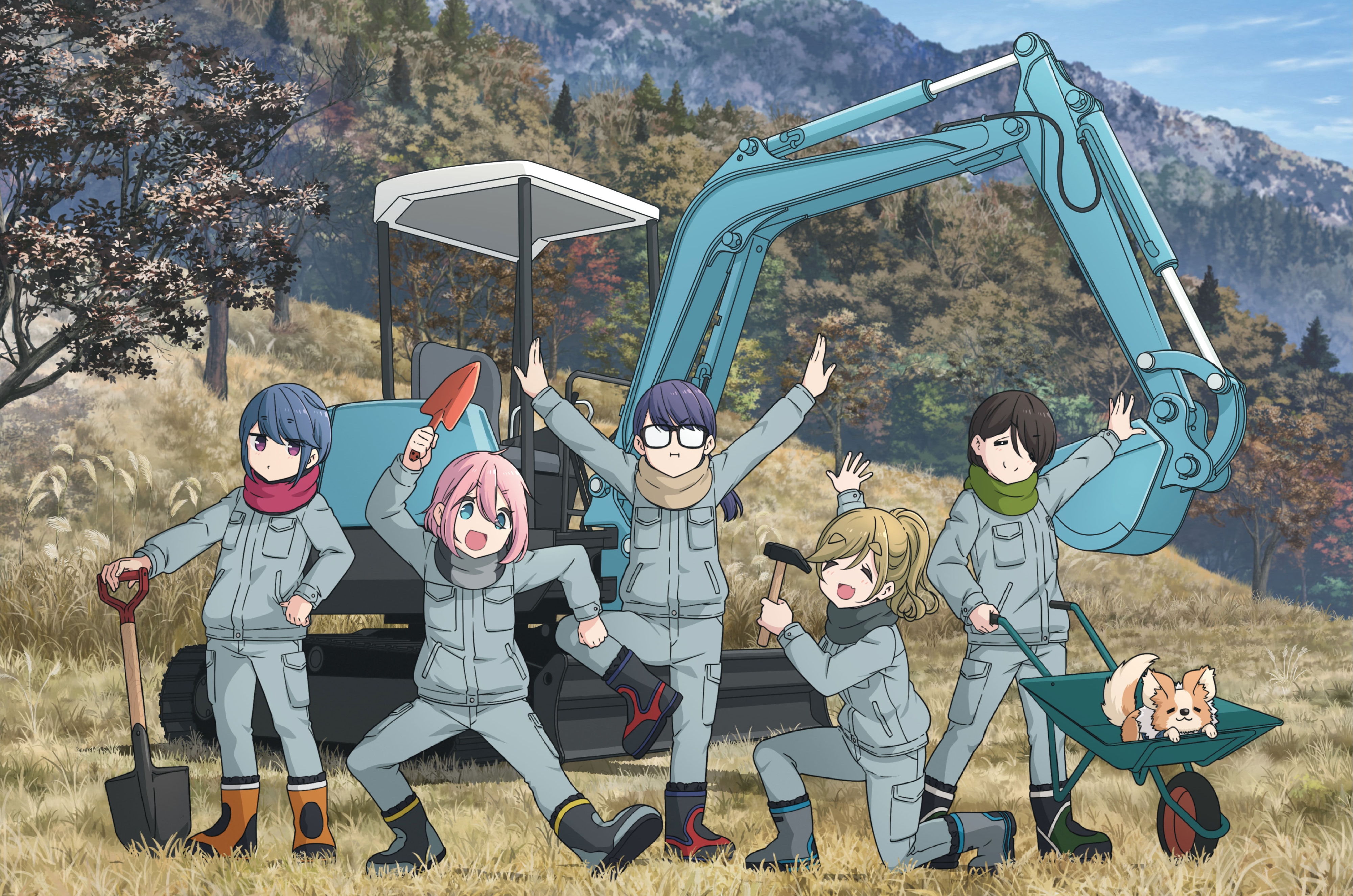 《電影版 搖曳露營△》讓愛露營的少女再度齊聚。（羚邦提供）