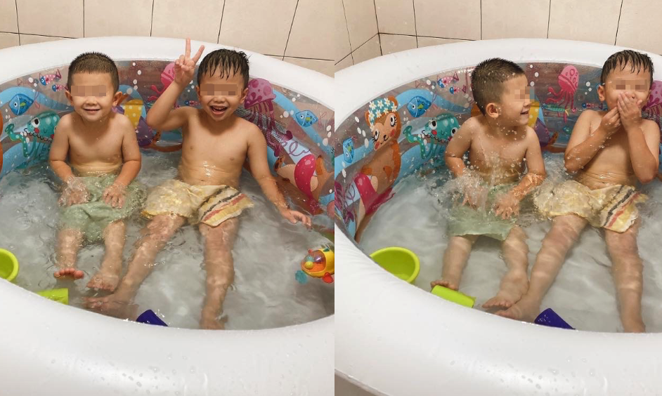 一名二寶媽在社團發文，分享在好市多購買小型戲水池的體驗。（翻攝「Costco好市多商品經驗老實說」）