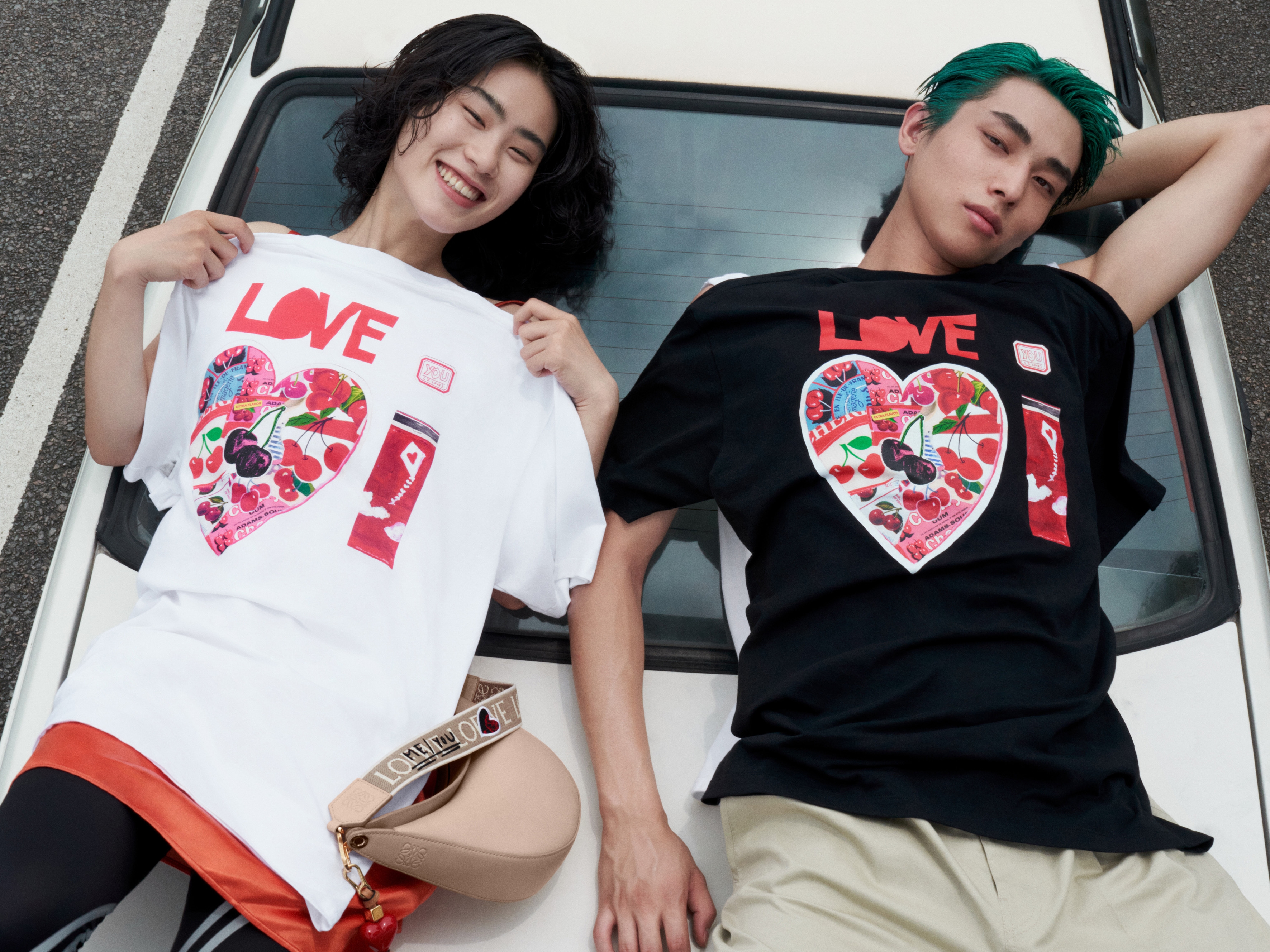 LOEWE推出七夕限定系列，以美國藝術家Joe Brainard的幽默雋語傳達浪漫心意。（LOEWE提供）