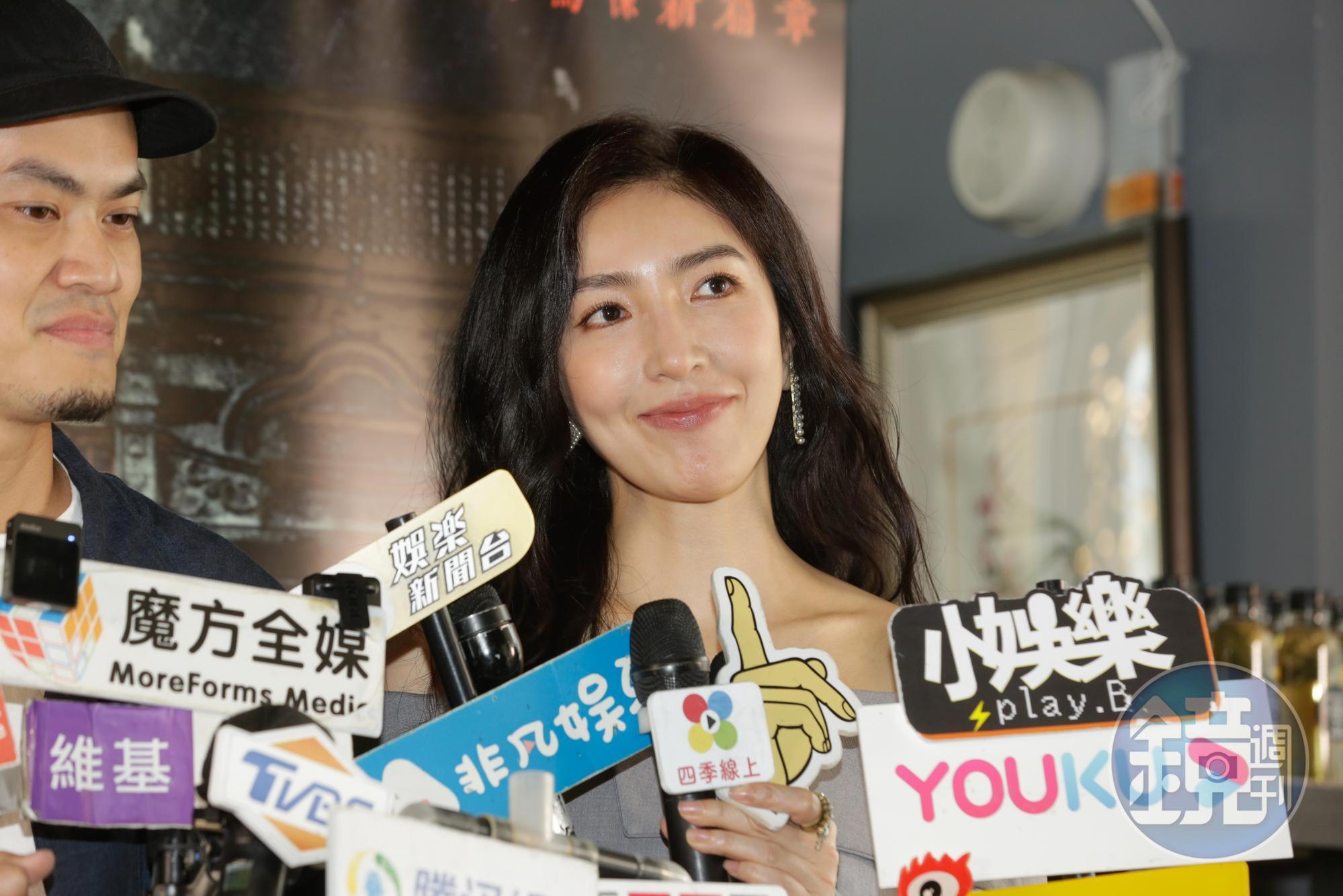 好友黃嘉千婚變，楊謹華再度被問到此事回應，她依舊表示不方便回應。