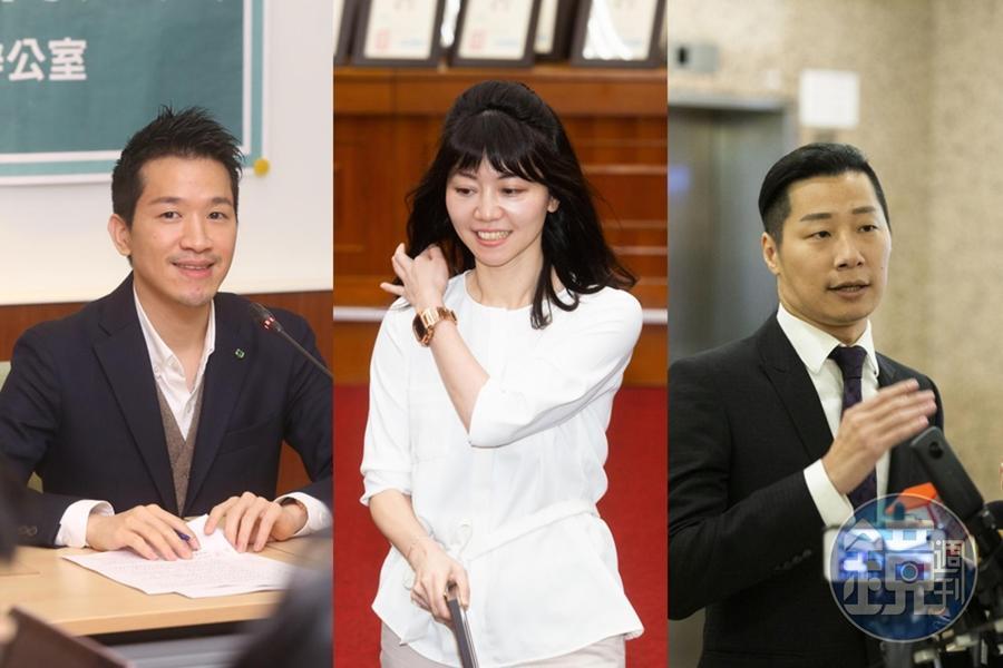 陳時中競選團隊加入何志偉（左起）、高嘉瑜、林昶佐擔任「競選總部副主任委員」兼「分區總督導」。（本刊資料照）