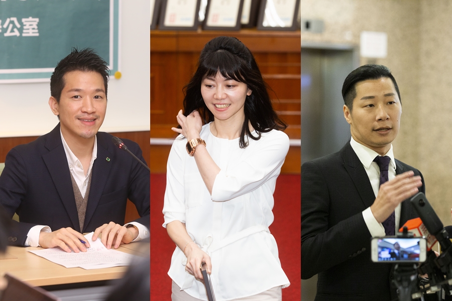 陳時中競選團隊加入何志偉（左起）、高嘉瑜、林昶佐擔任「競選總部副主任委員」兼「分區總督導」。（本刊資料照）