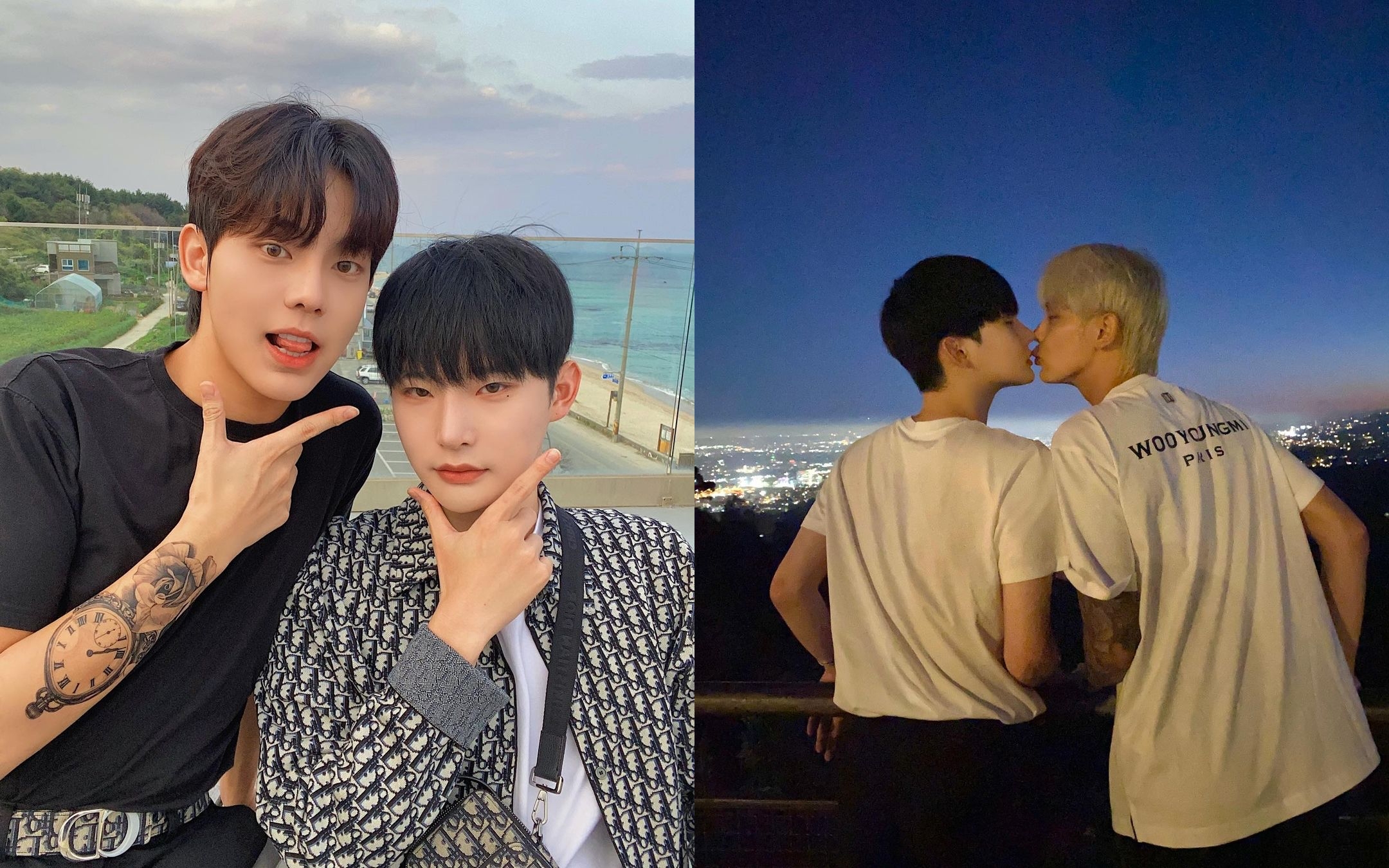 男同志CP敏俊與寶誠在韓國頗有知名度。（翻攝自IG @jjuunnee）