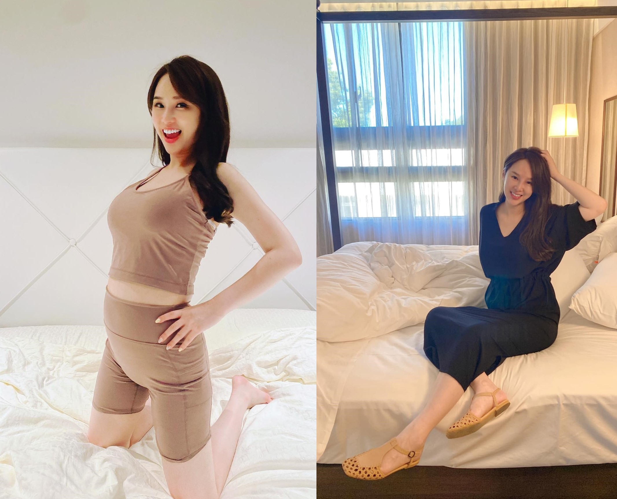 美女主播張齡予在臉書透露，日前她在右胸摸到腫塊，現在懷孕20週的她憂心是乳癌，急衝醫院檢查。（翻攝張齡予臉書）